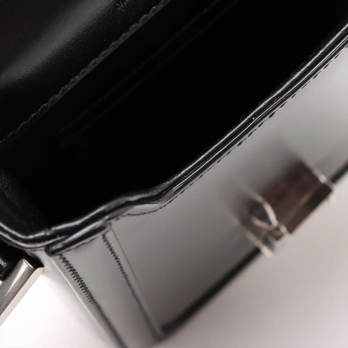 Solferino Mini Leather Shoulder Bag Black 753963 — view 10