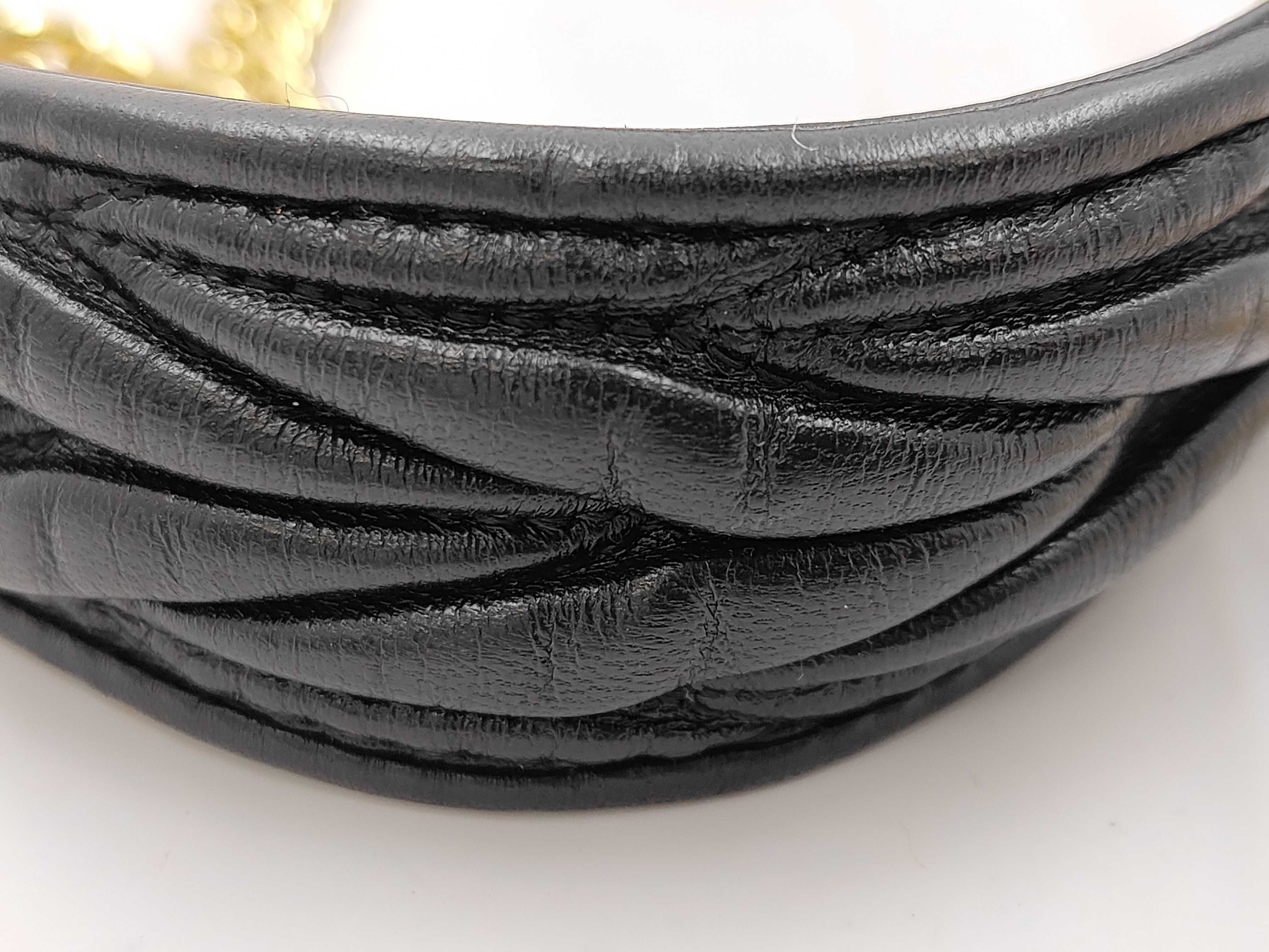 Matelassé Chain Shoulder Bag, Black Shoulder Bag — view 4