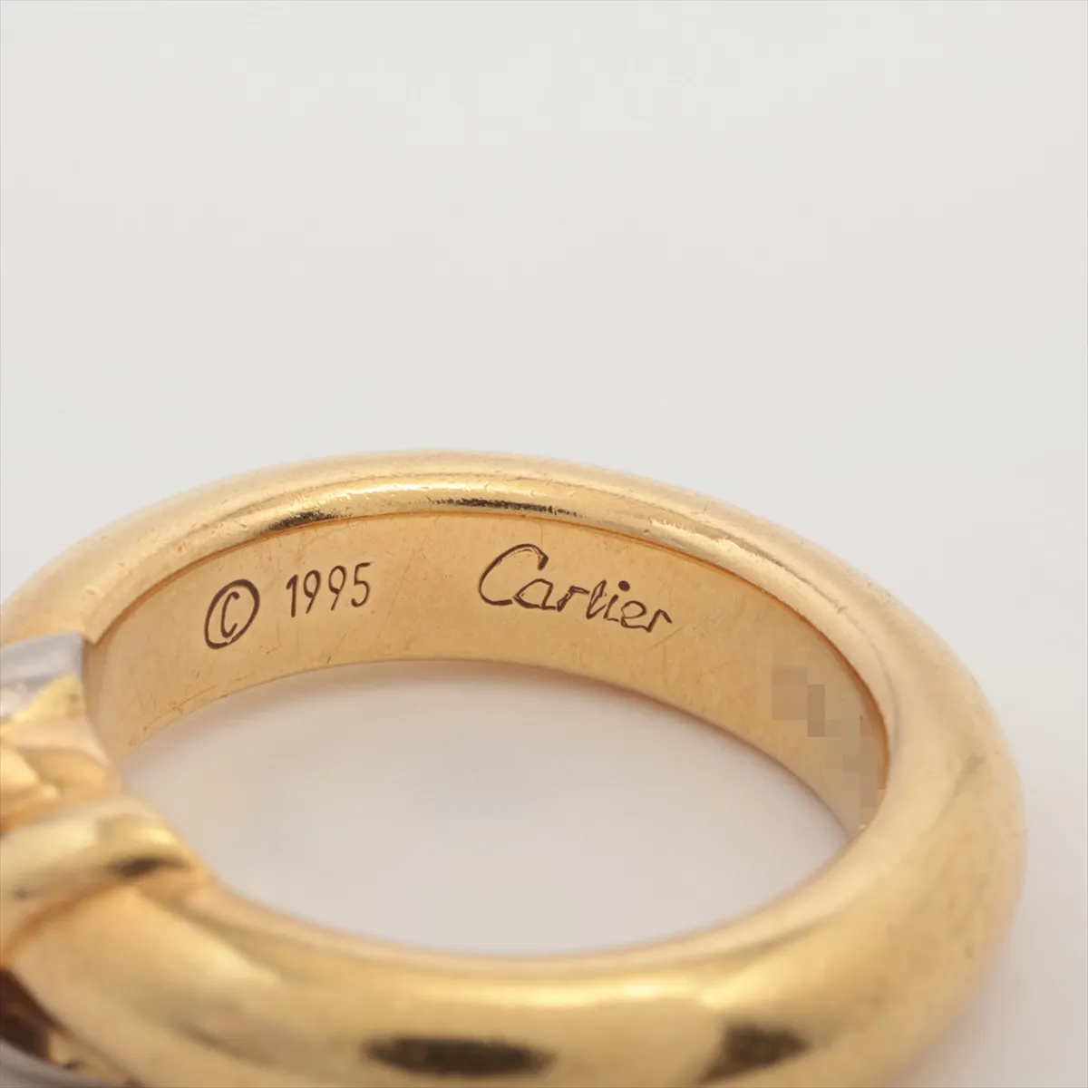 Thread Ring 750 (YG x PG x WG) 10.6g 48 D35804 Hole Engraving Faint Marks — view 3