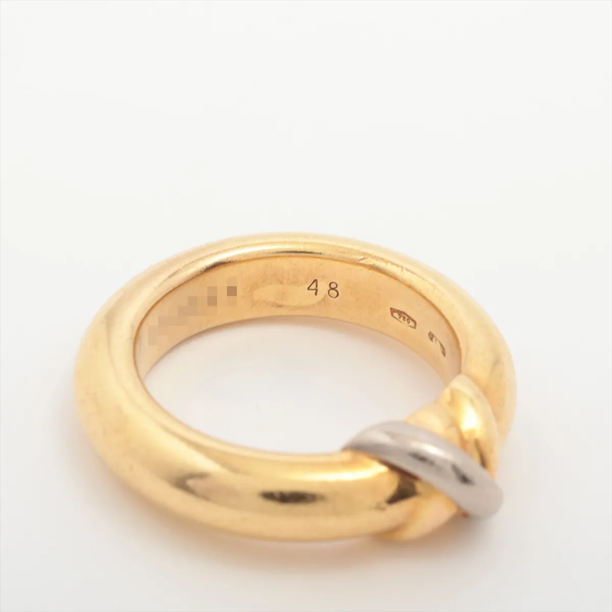 Thread Ring 750 (YG x PG x WG) 10.6g 48 D35804 Hole Engraving Faint Marks — view 4