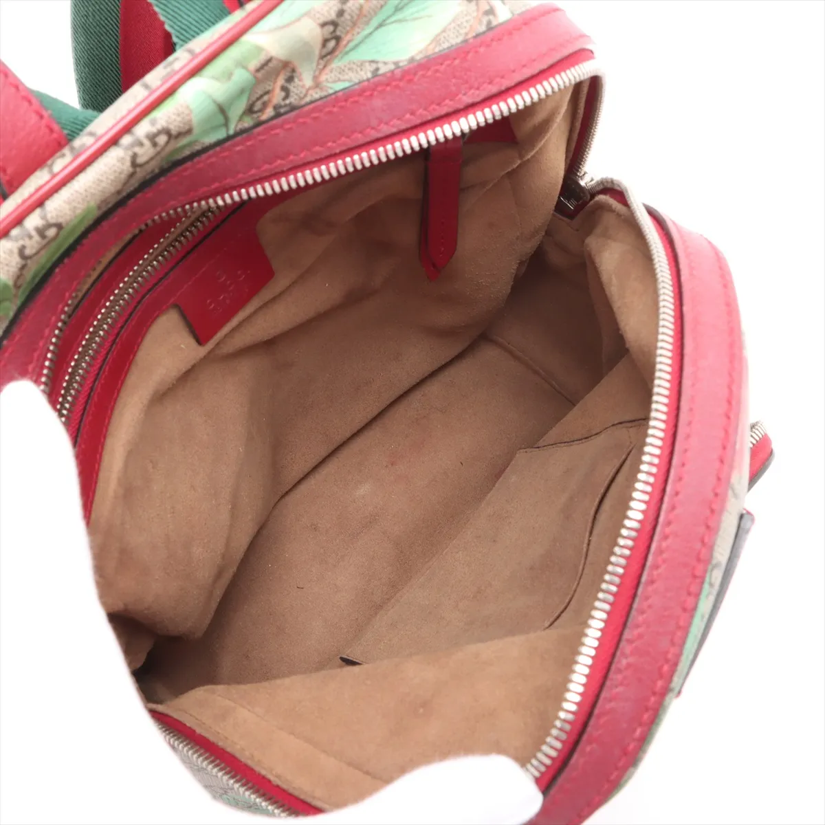 Tian PVC x Leather Backpack/Rucksack Beige 427042 — view 8