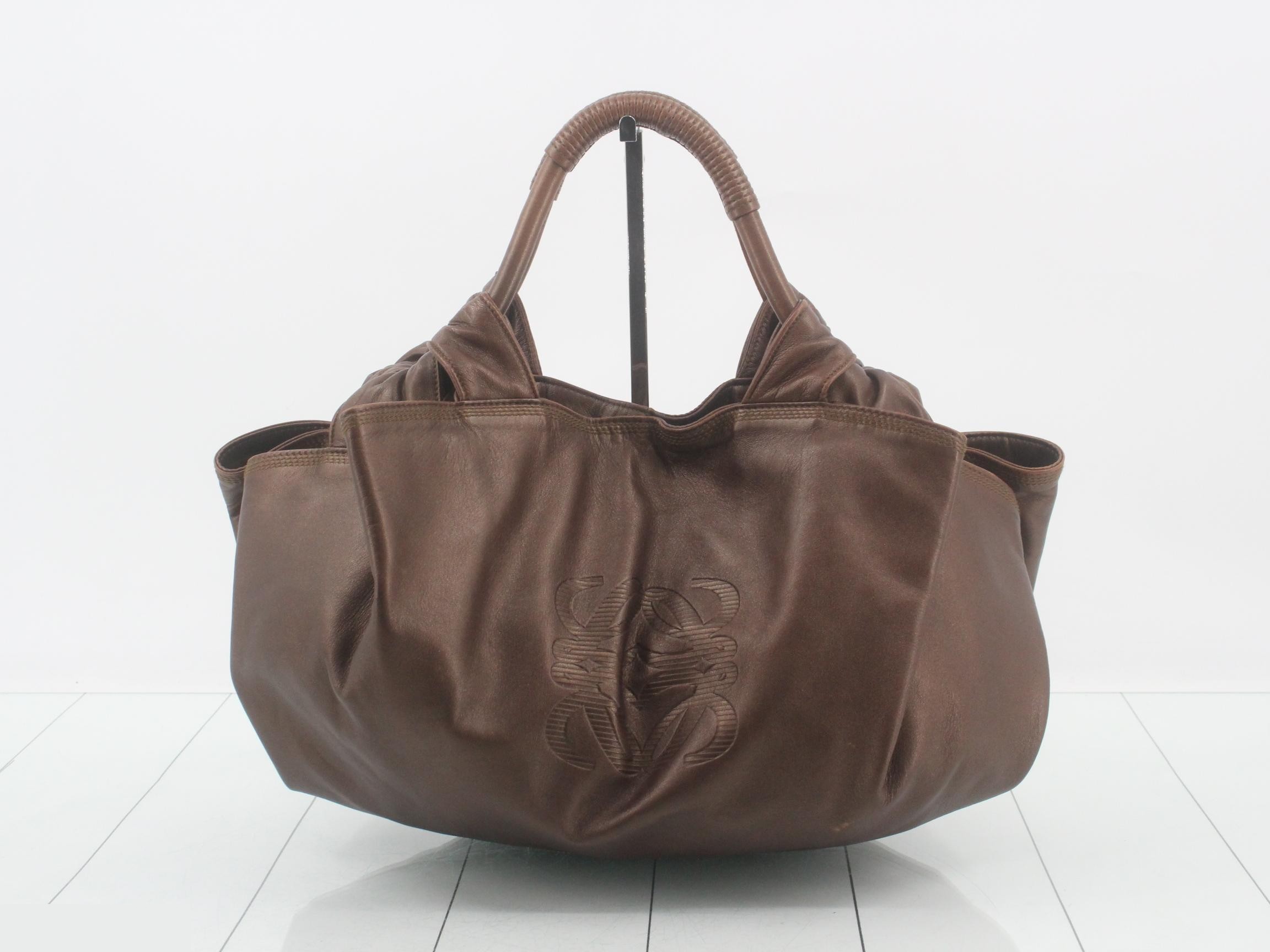 Nappa Aire Anagram Leather Handbag