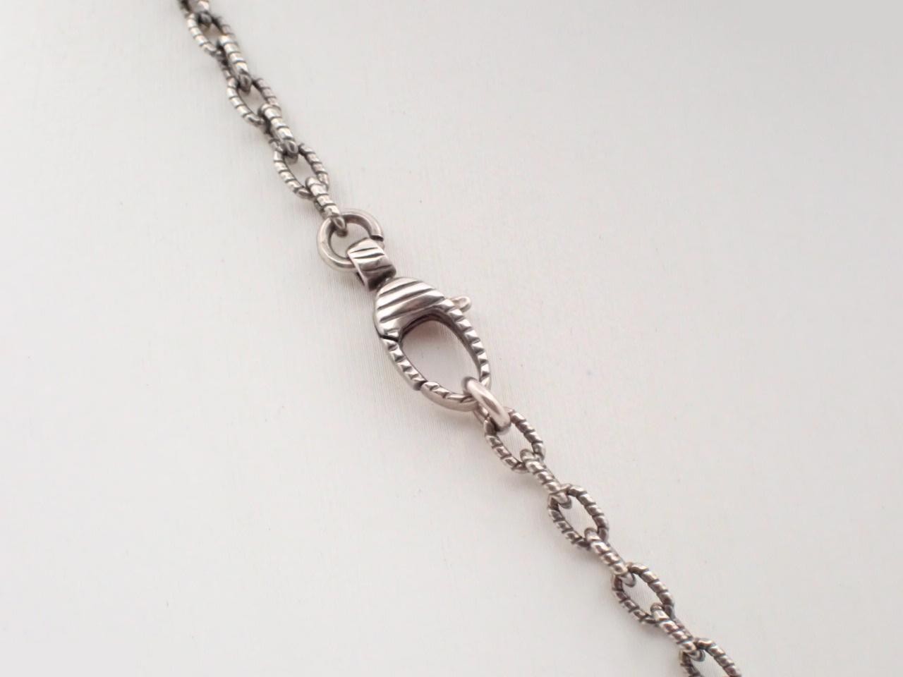 Interlocking G Arabesque Sterling Silver 925 Necklace / 17.6g - Gucci — view 2