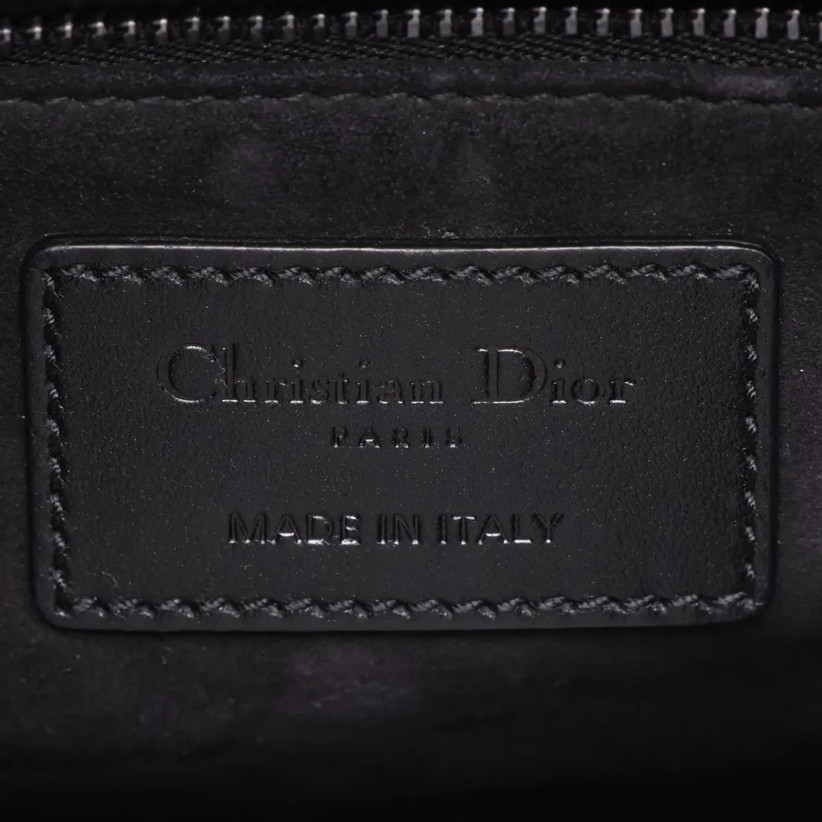 Cannage Lady Dior Leather 2-Way Handbag, Black — view 11