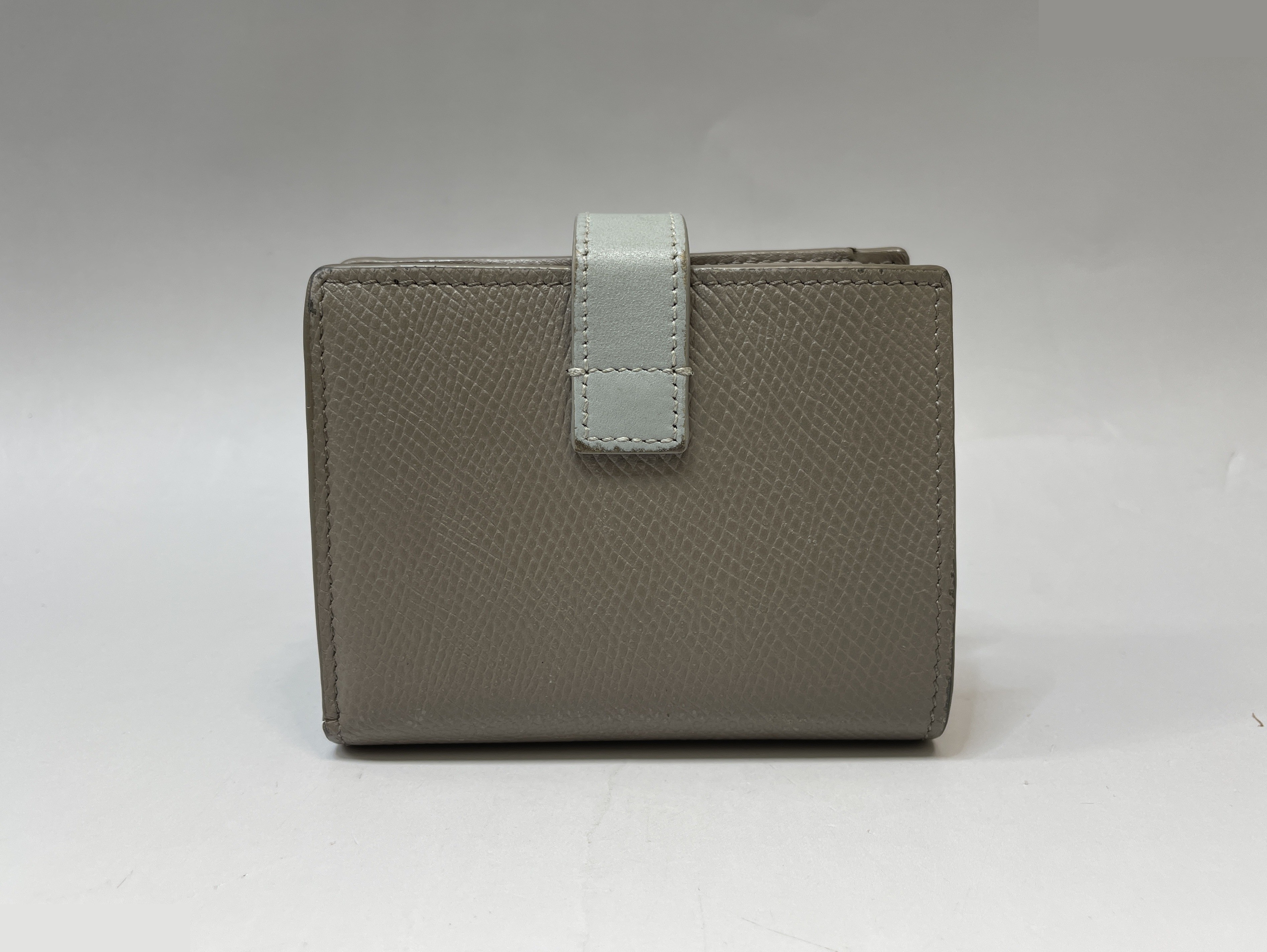 Small strap wallet, bi-fold wallet, greige — view 3