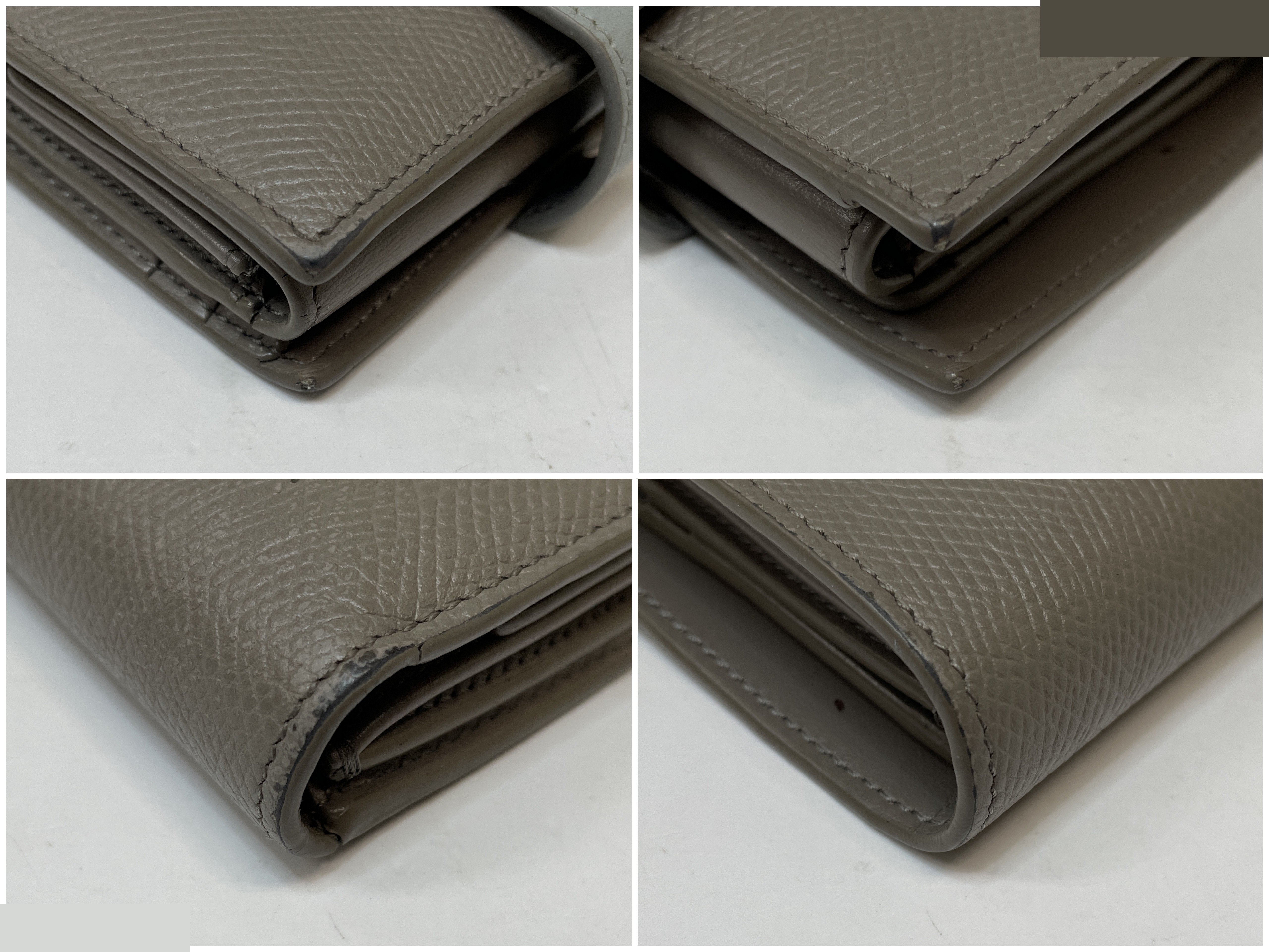 Small strap wallet, bi-fold wallet, greige — view 8