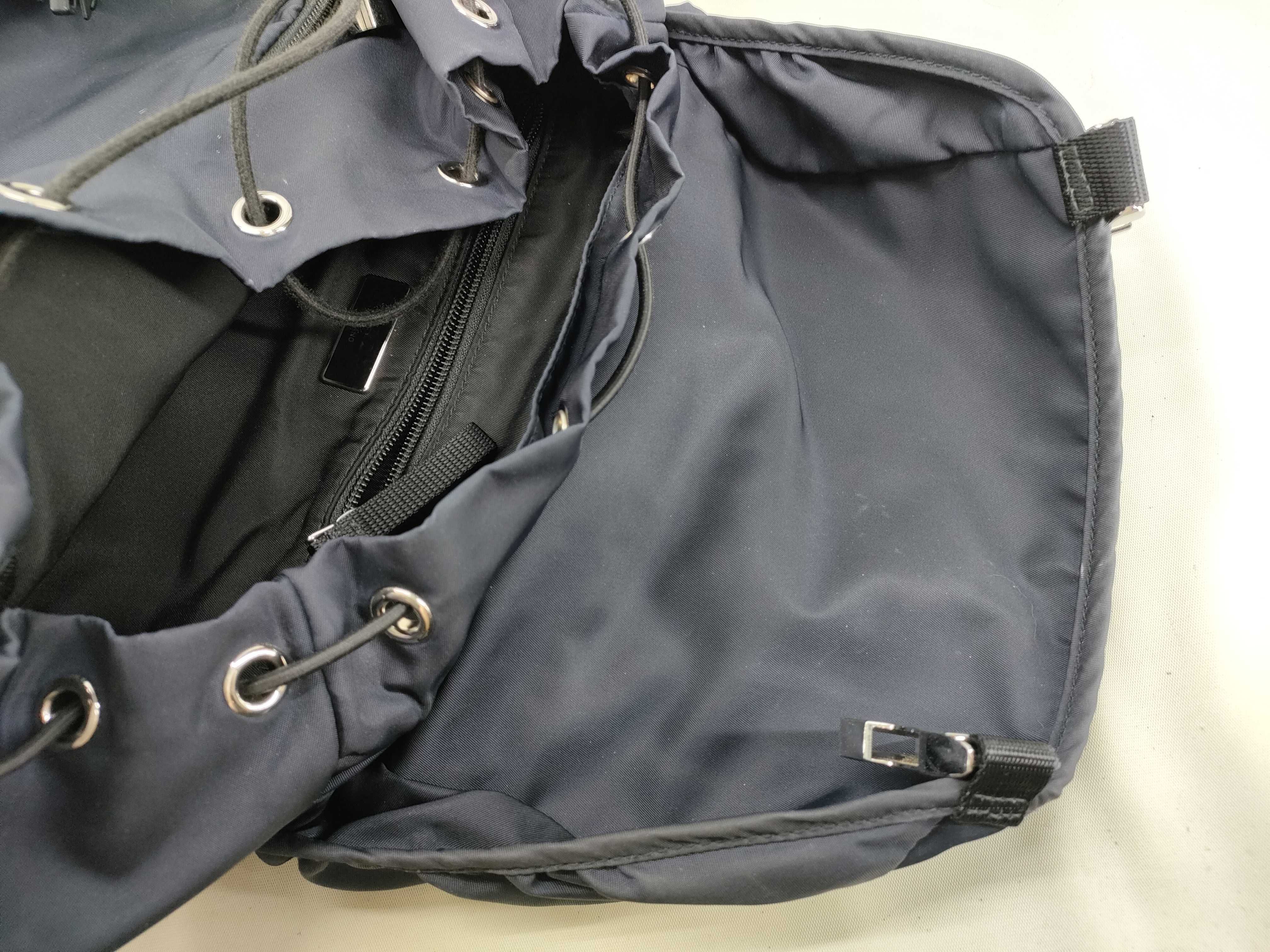 Nylon Saffiano Leather Nylon Backpack Rucksack — view 11
