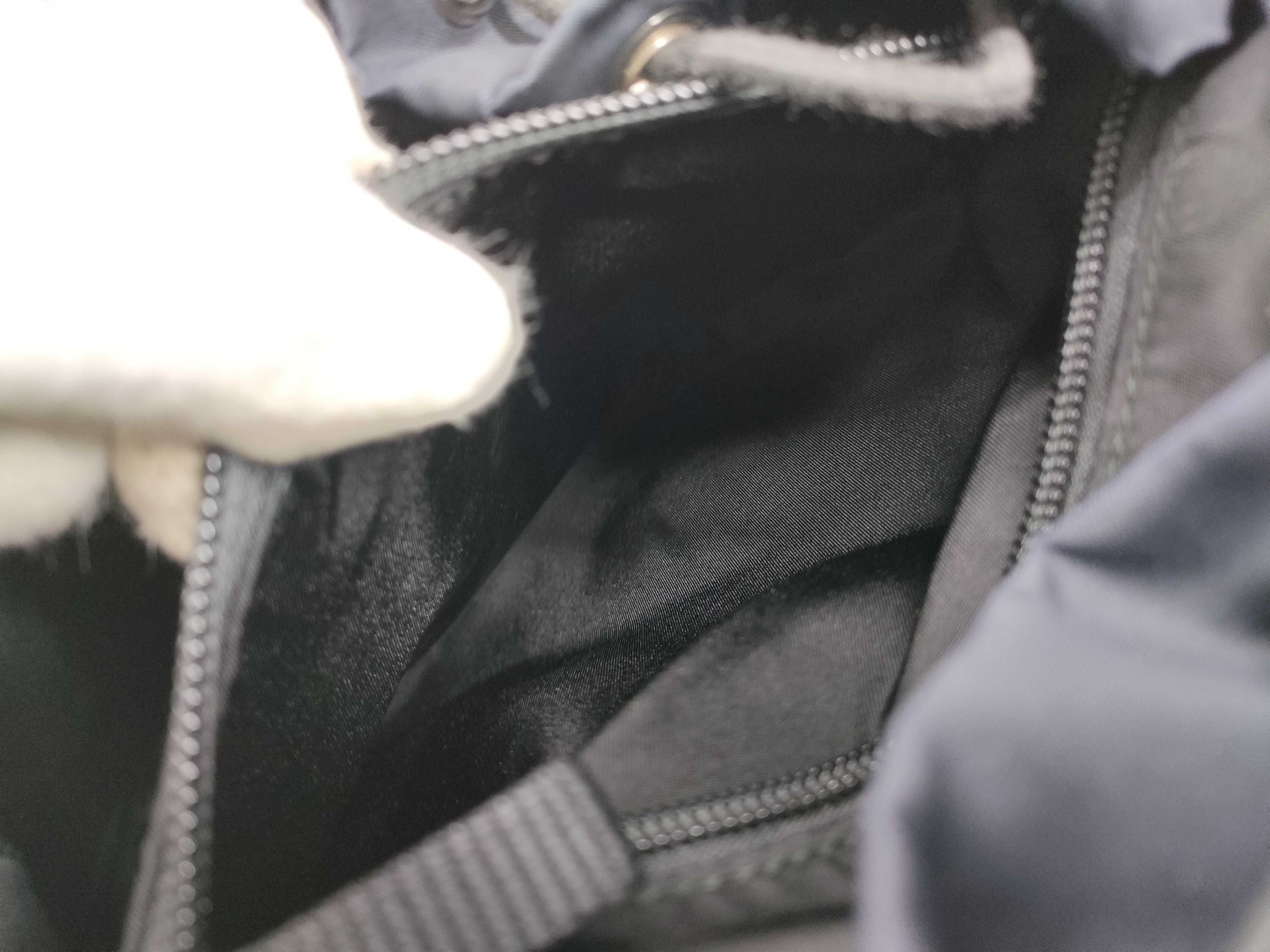 Nylon Saffiano Leather Nylon Backpack Rucksack — view 13