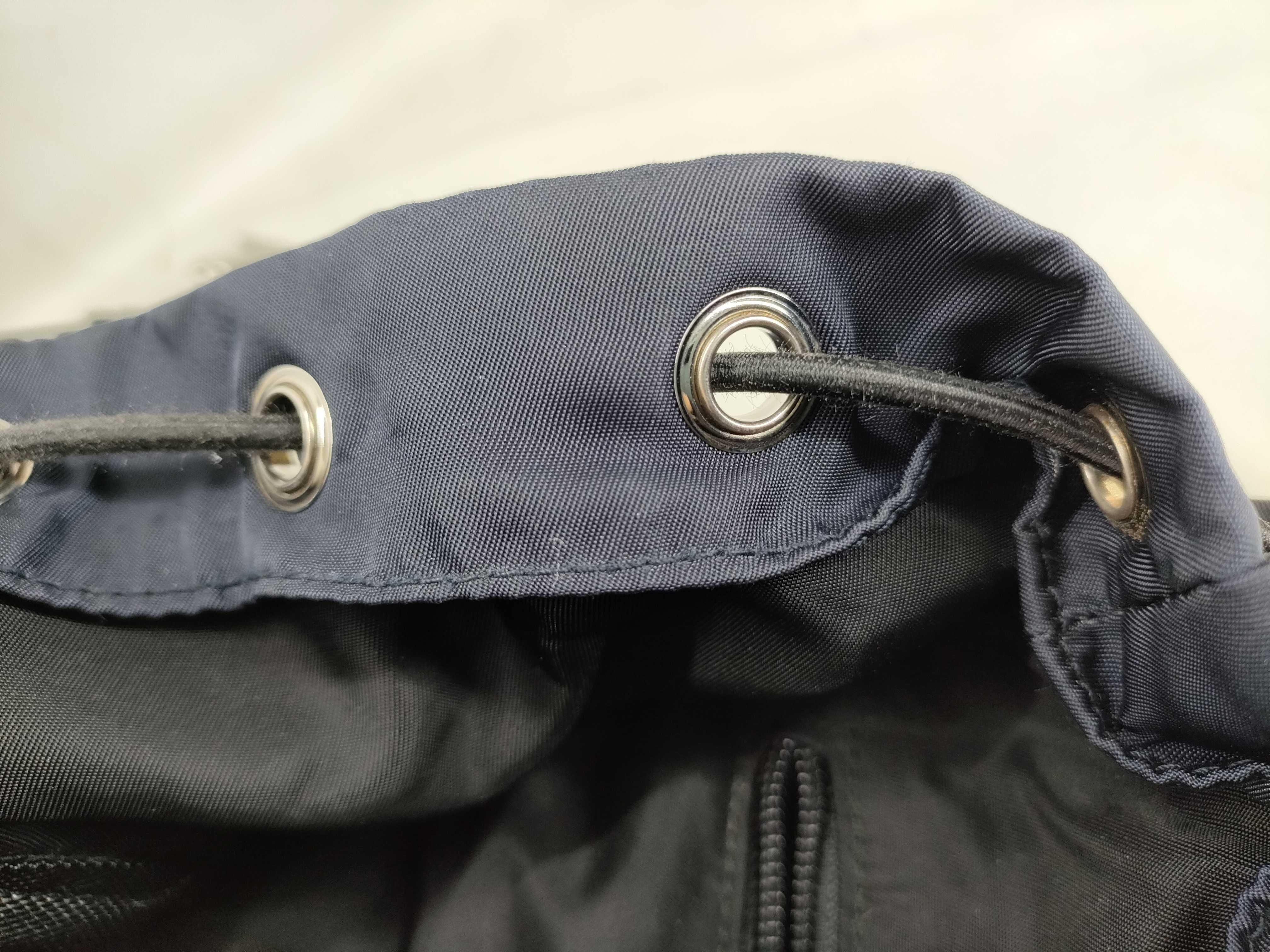 Nylon Saffiano Leather Nylon Backpack Rucksack — view 14