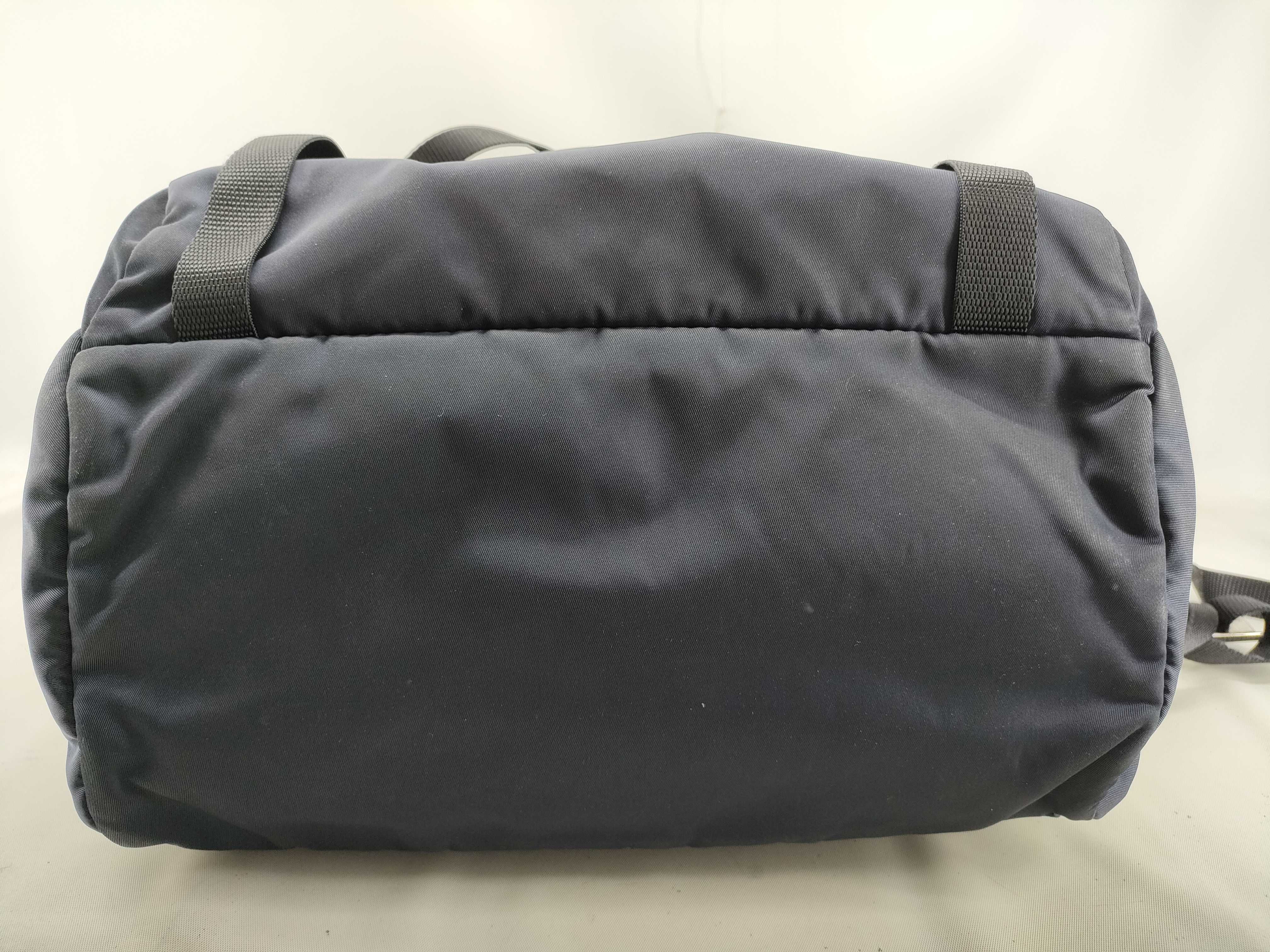Nylon Saffiano Leather Nylon Backpack Rucksack — view 4