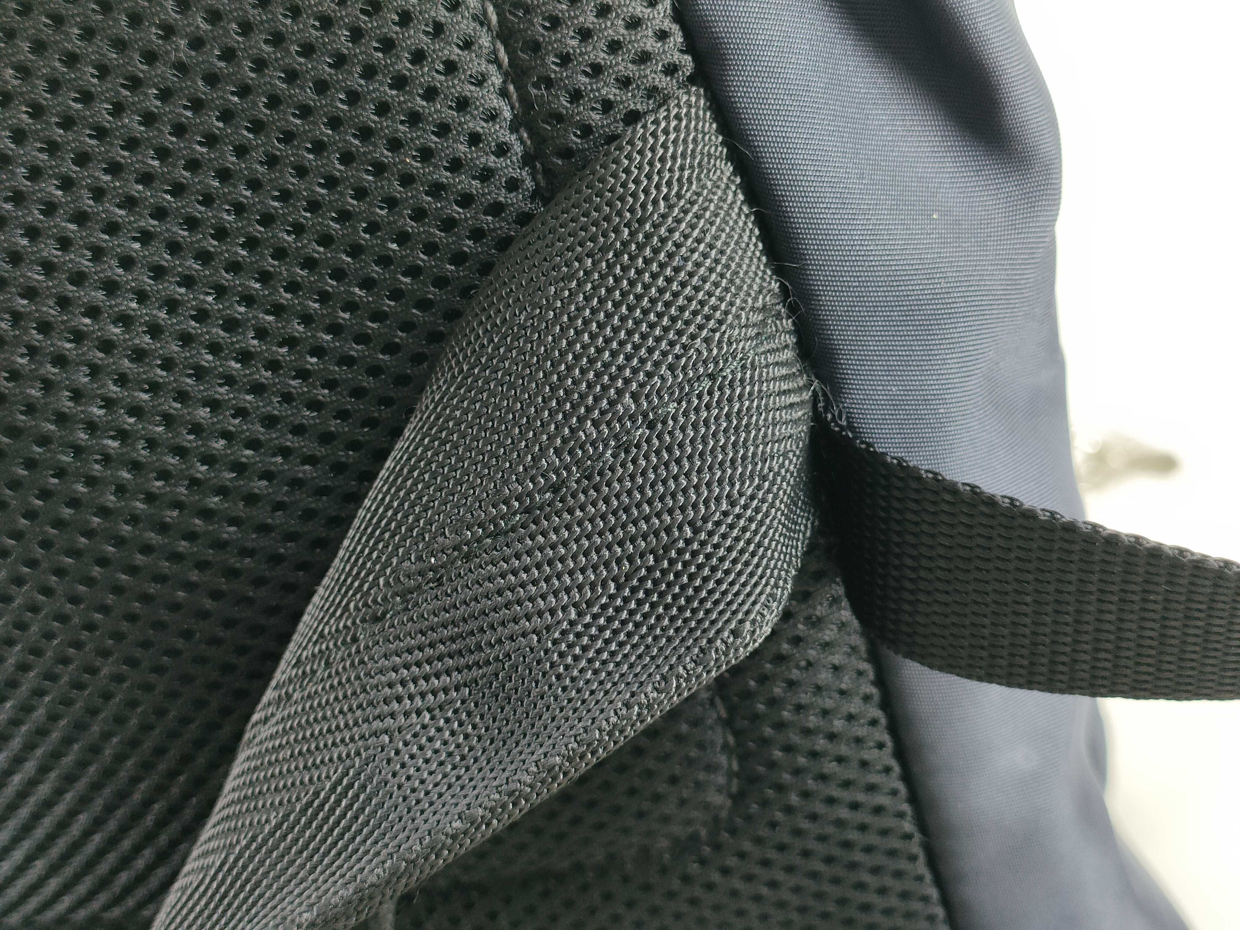 Nylon Saffiano Leather Nylon Backpack Rucksack — view 9