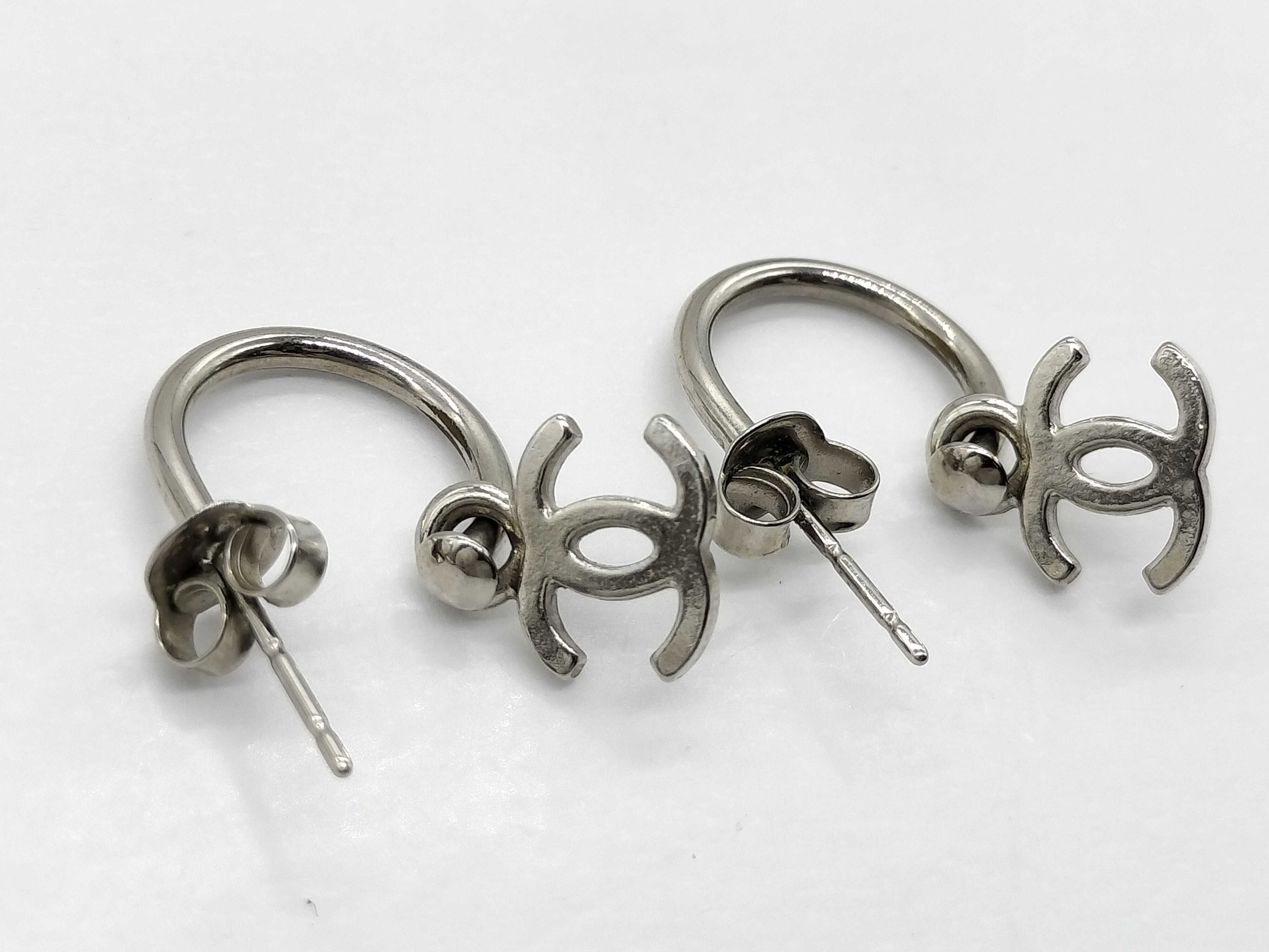 Coco Mark Hoop Earrings — view 3