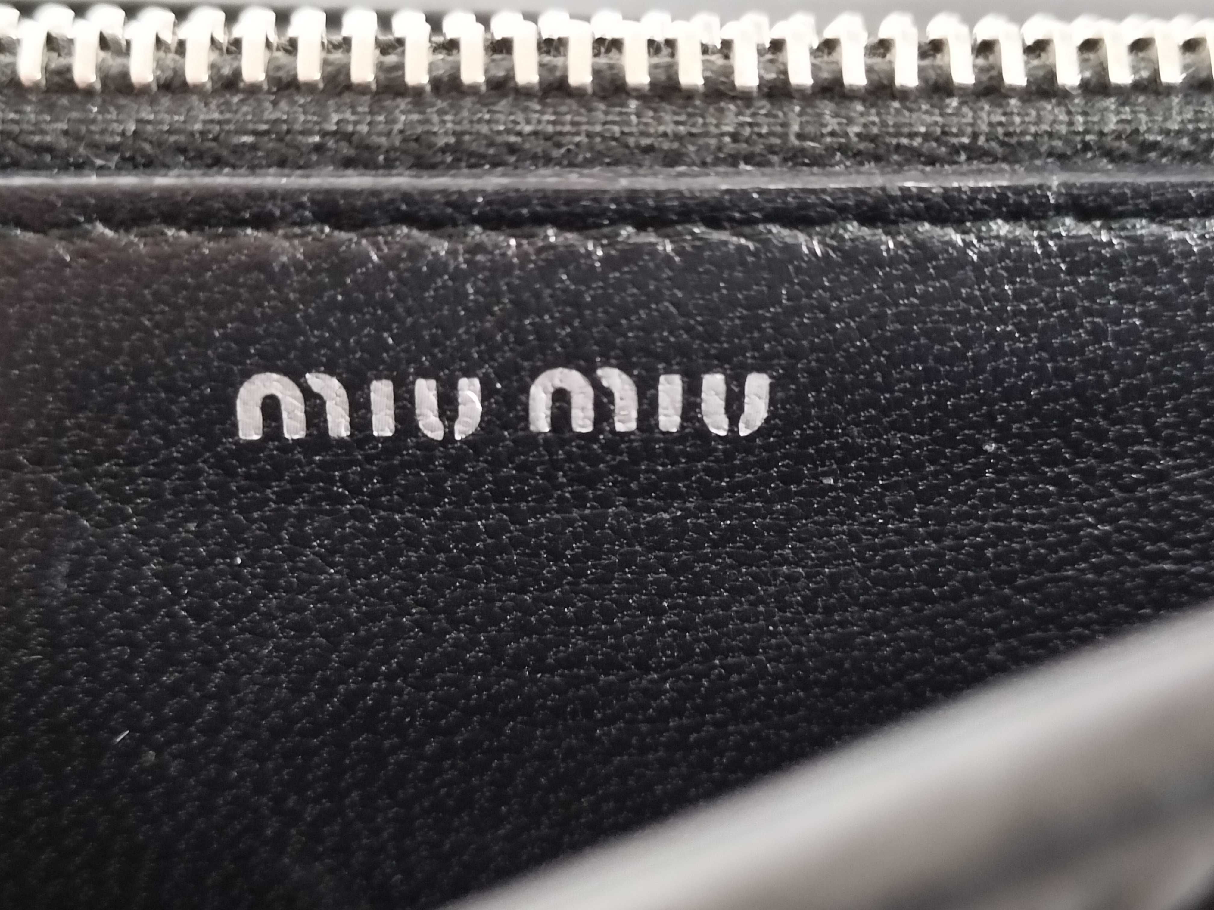 Matelassé Long Wallet with Miu Crystal Pass Case — view 10