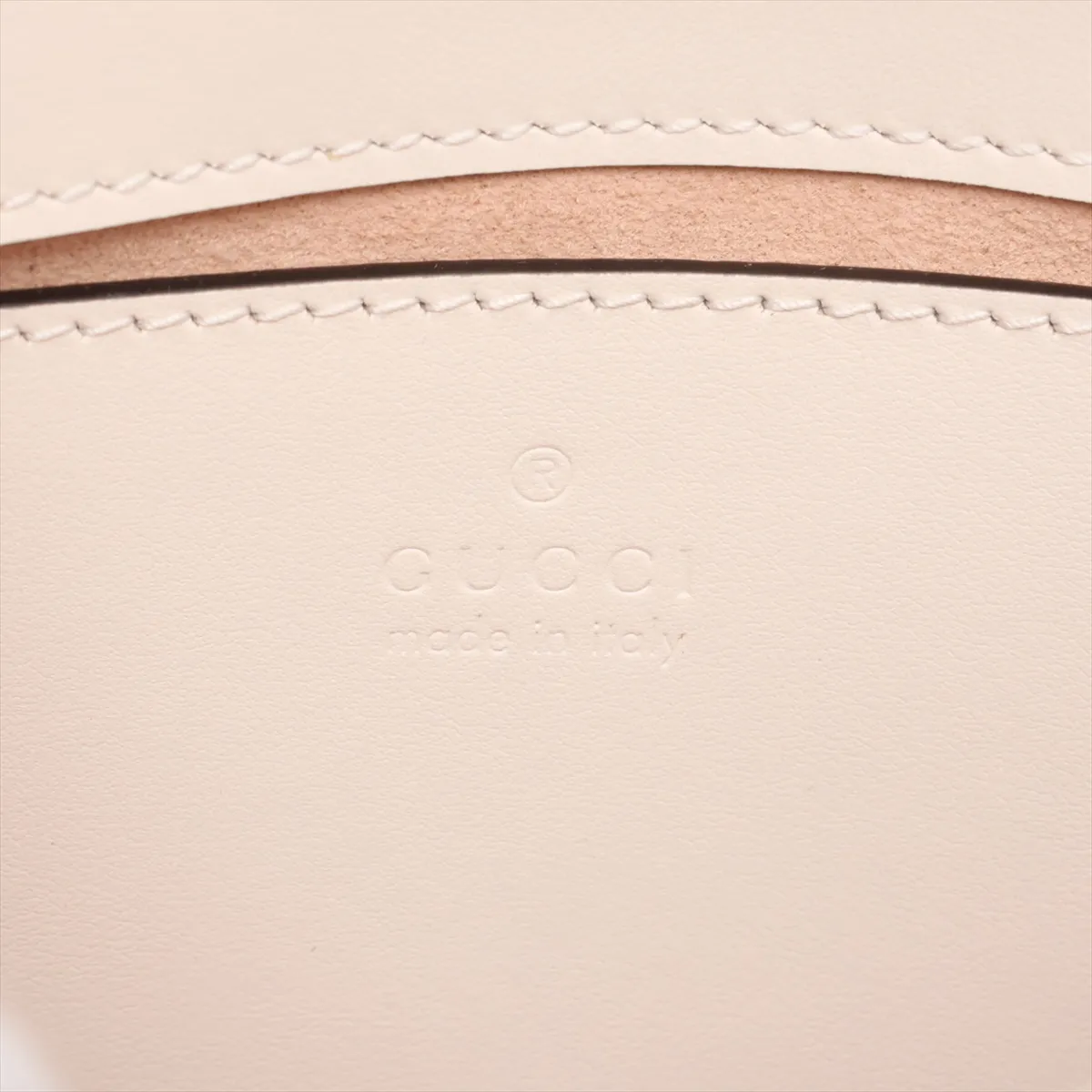 GG Marmont Leather Chain Shoulder Bag, White, 446744 — view 8