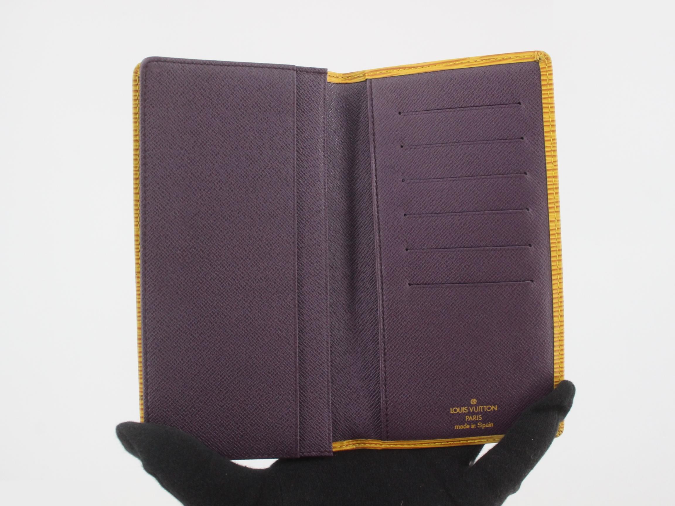 Epi Portecarte Credit Yen Tassili Yellow Billfold/Bi-fold Long Wallet — view 4