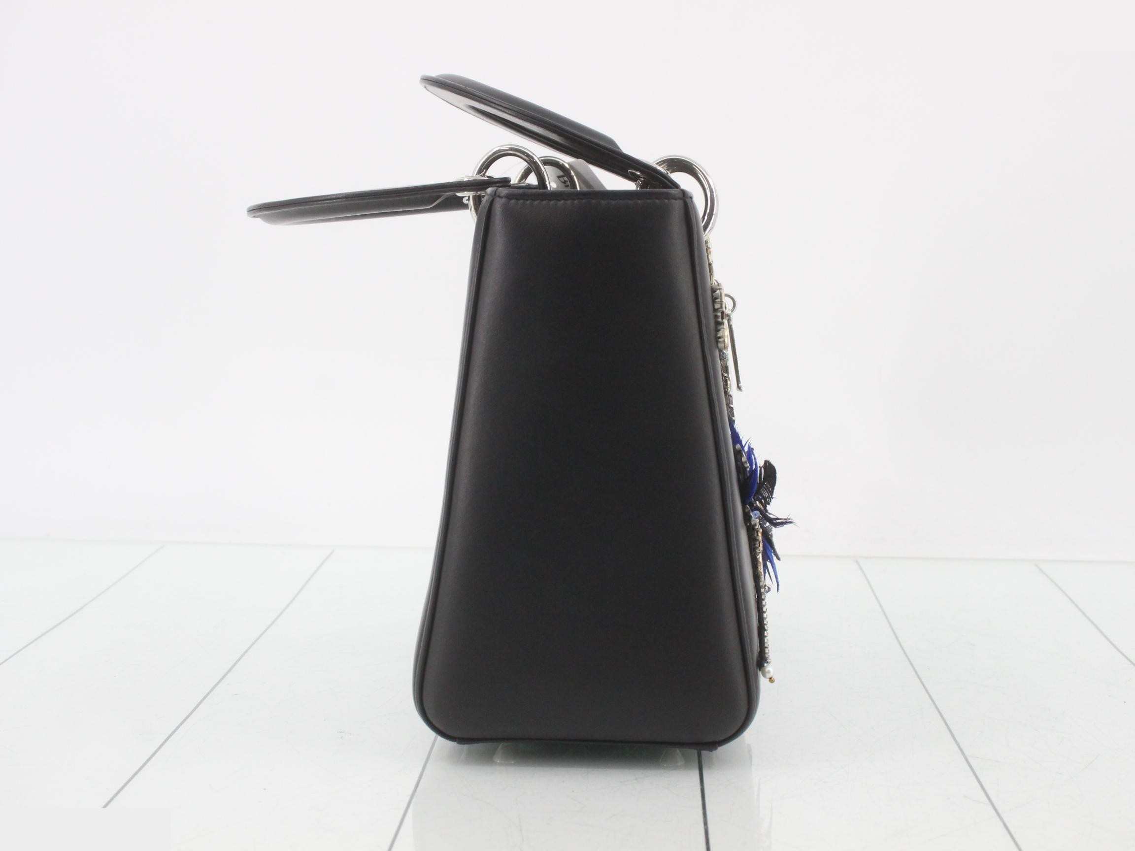 Lady Dior Leather Bijou 2-Way Handbag — view 4