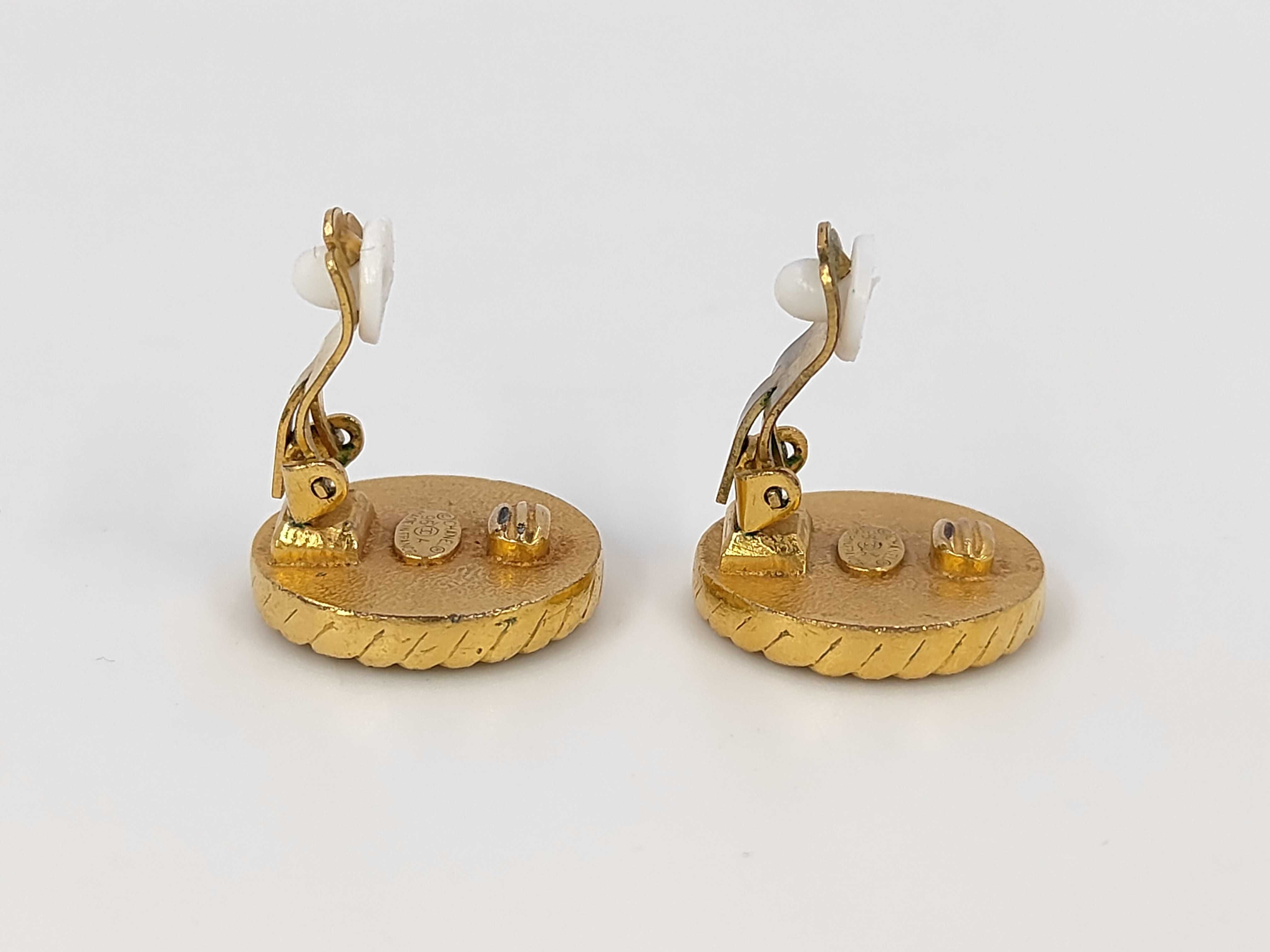 Coco Mark Black Gold Earrings 96A — view 3