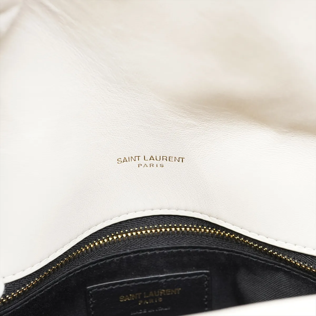 Lulu Puffer Lambskin Chain Shoulder Bag White 577476 — view 8