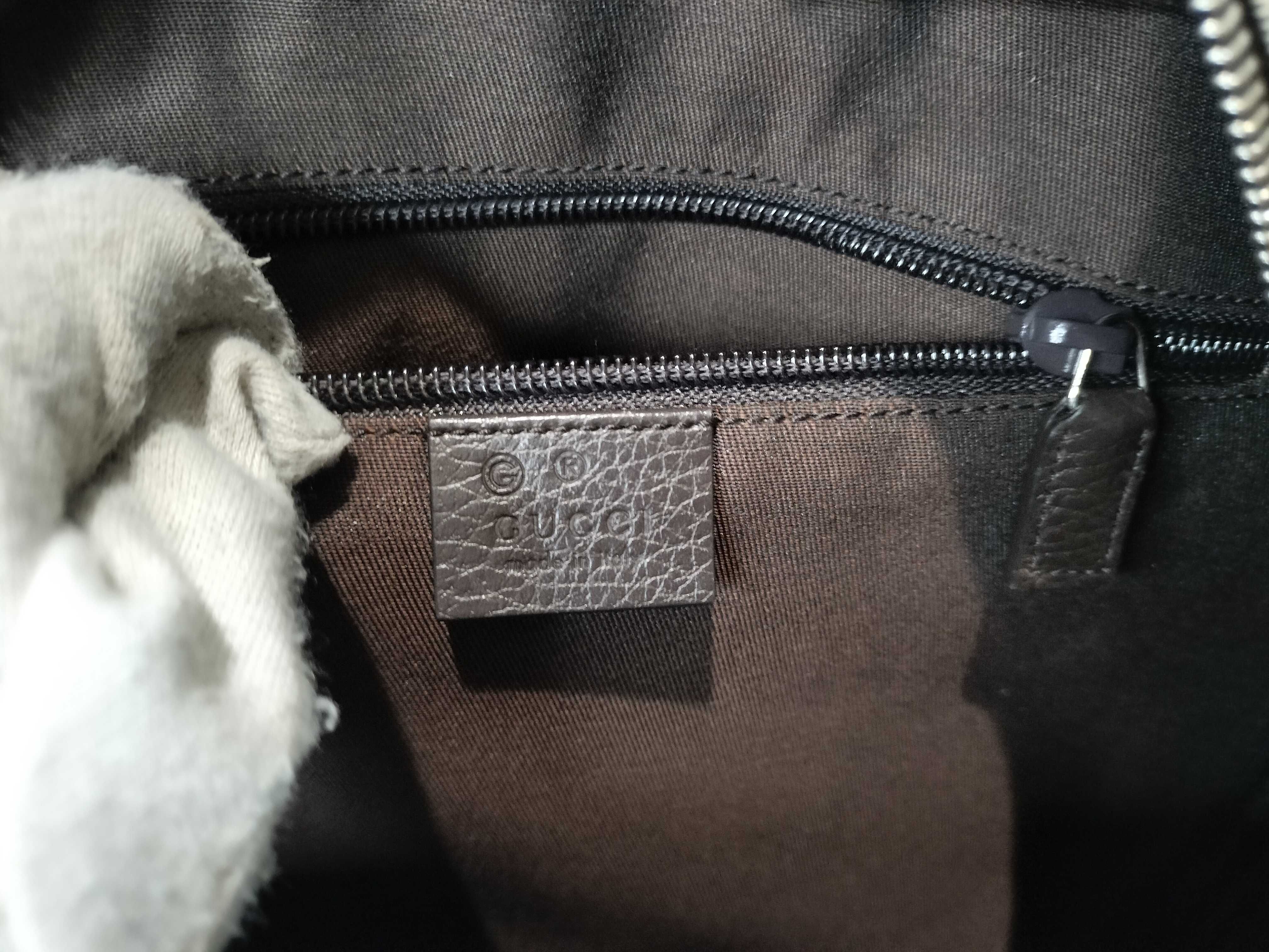 GG Canvas Backpack/Rucksack, Brown, 449906 (Canvas x Leather) — view 13