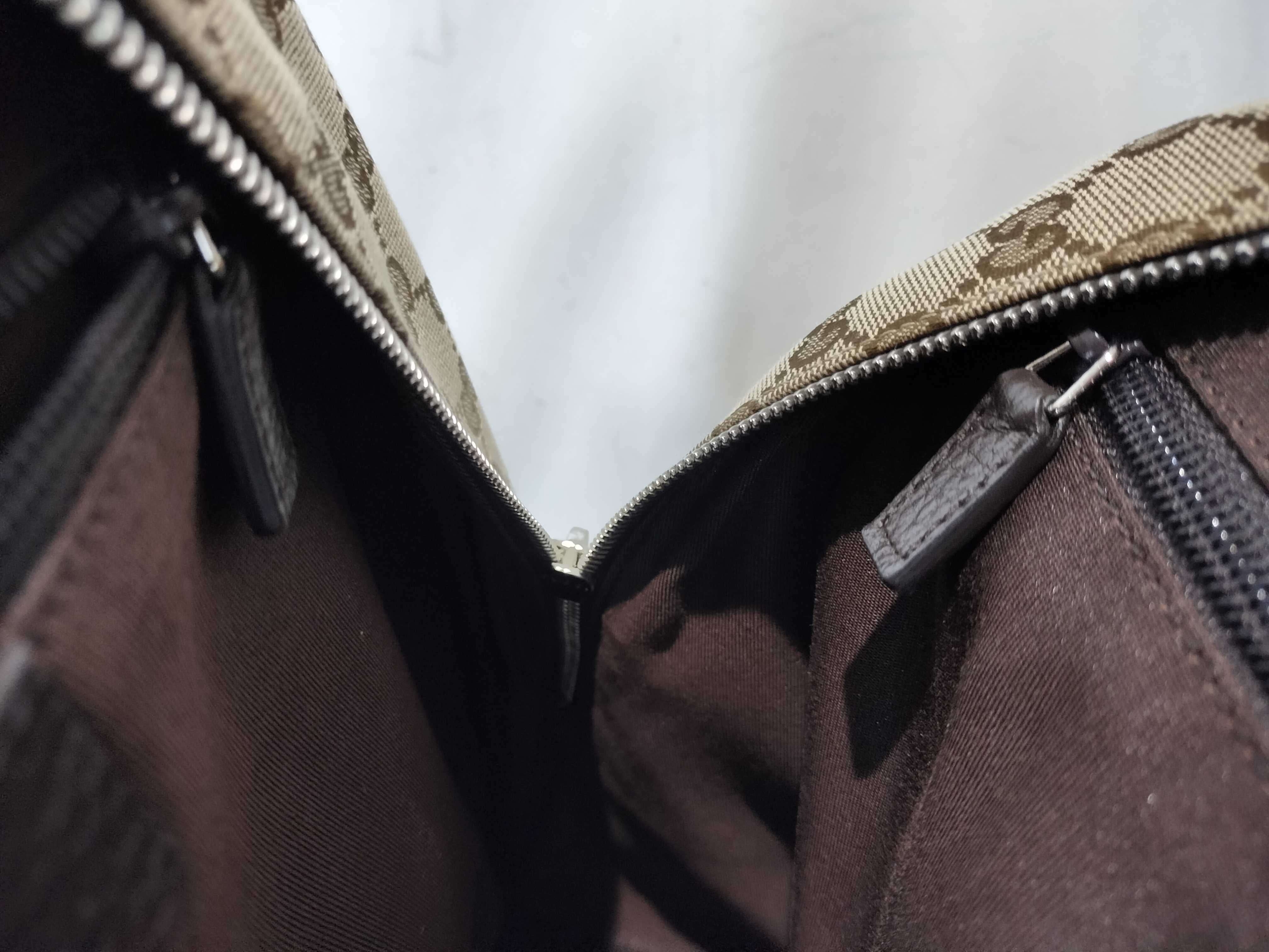 GG Canvas Backpack/Rucksack, Brown, 449906 (Canvas x Leather) — view 14