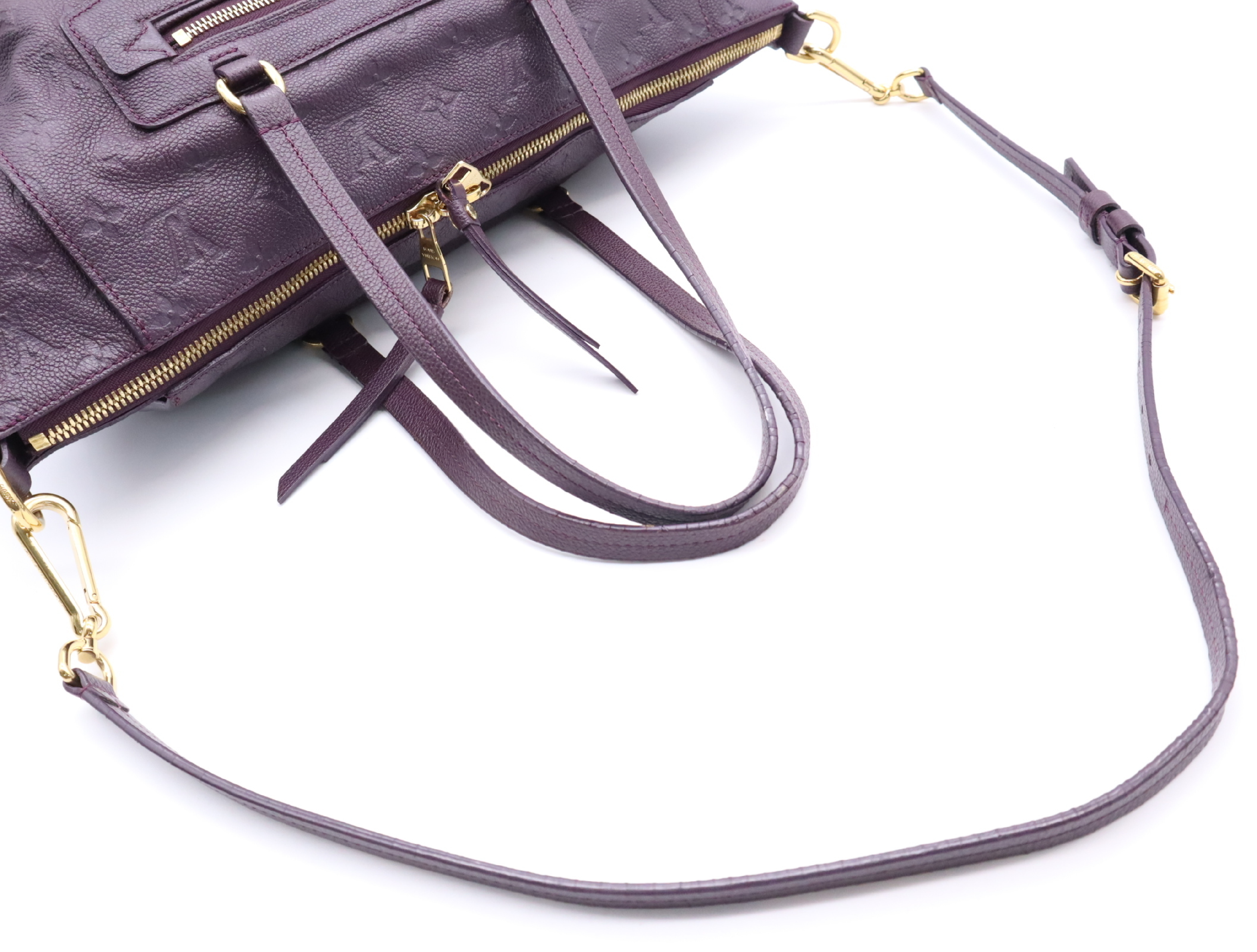 M40551 Monogram Empreinte Luminous PM Orb Tote Bag with Shoulder Strap — view 12