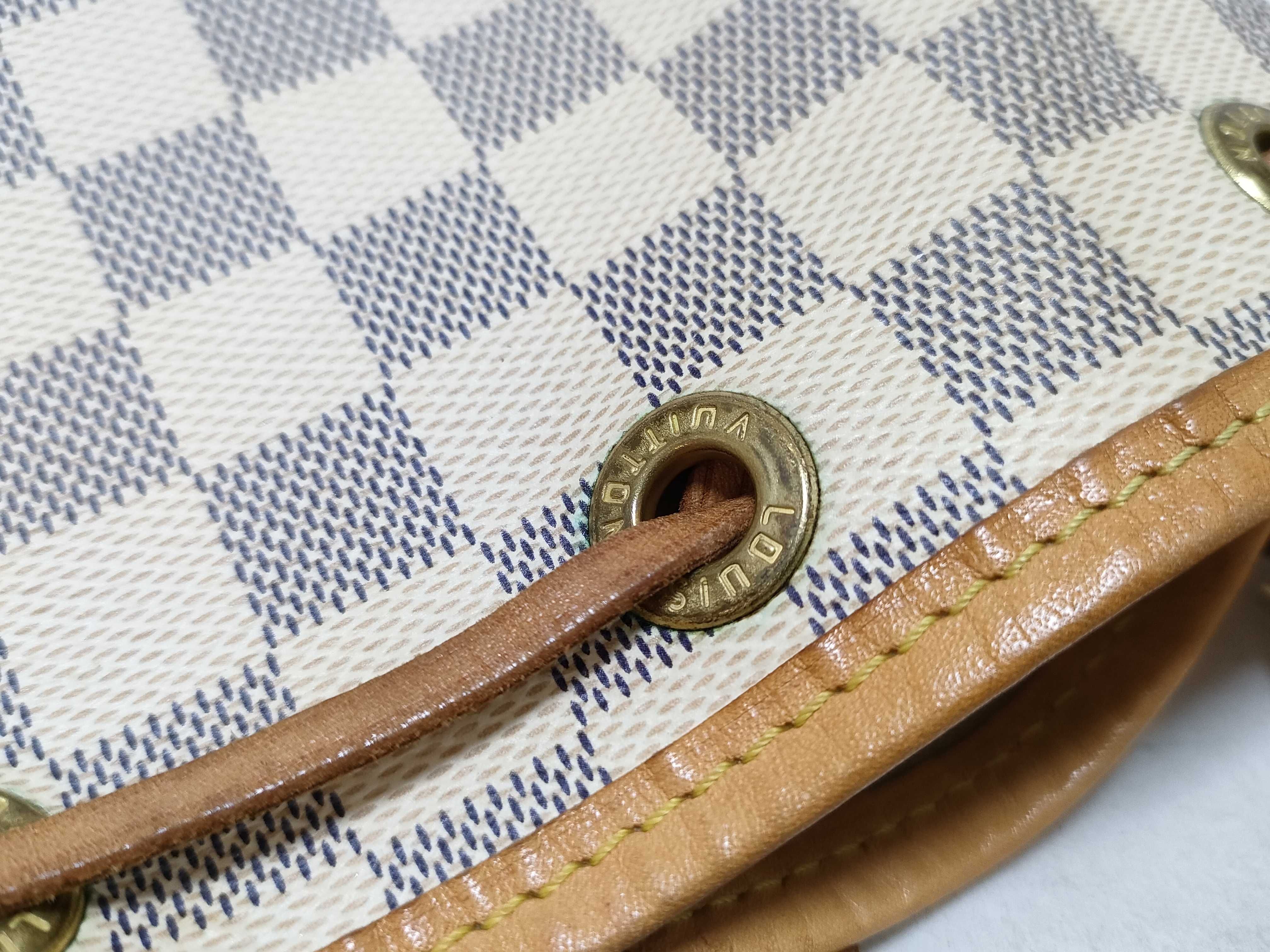 Damier Azur Louis Vuitton Damier Bucket Shoulder Bag — view 11