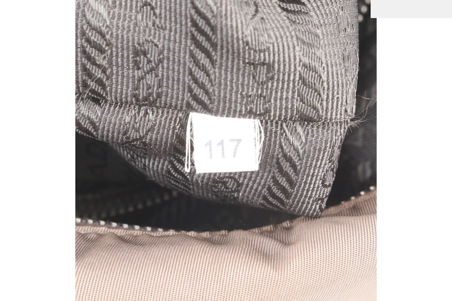 Tessuto Nylon Triangle Logo Leather 2-Way Shoulder Bag — view 10