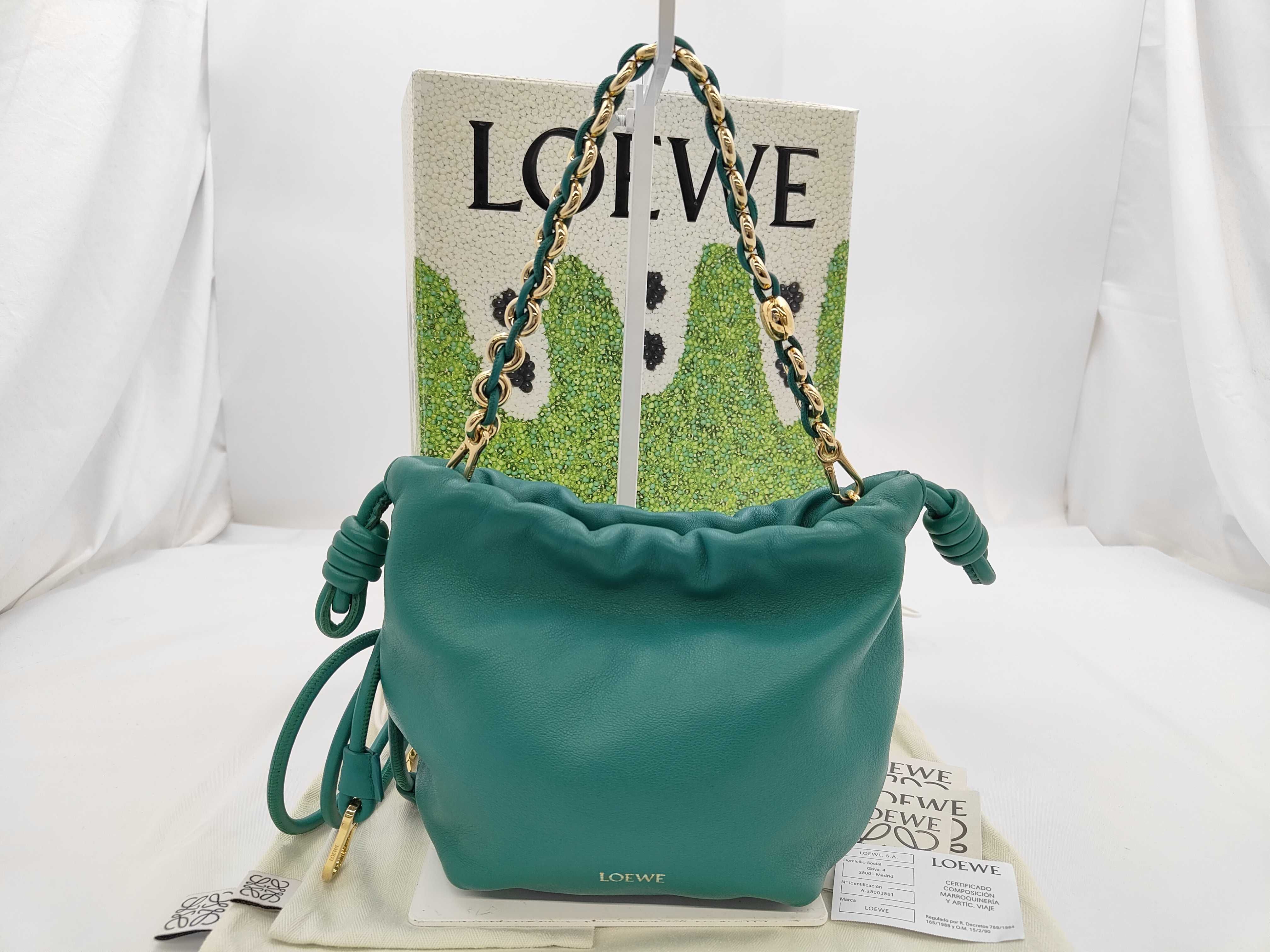 Flamenco Purse Mini Turquoise Shoulder Bag with Chain Strap