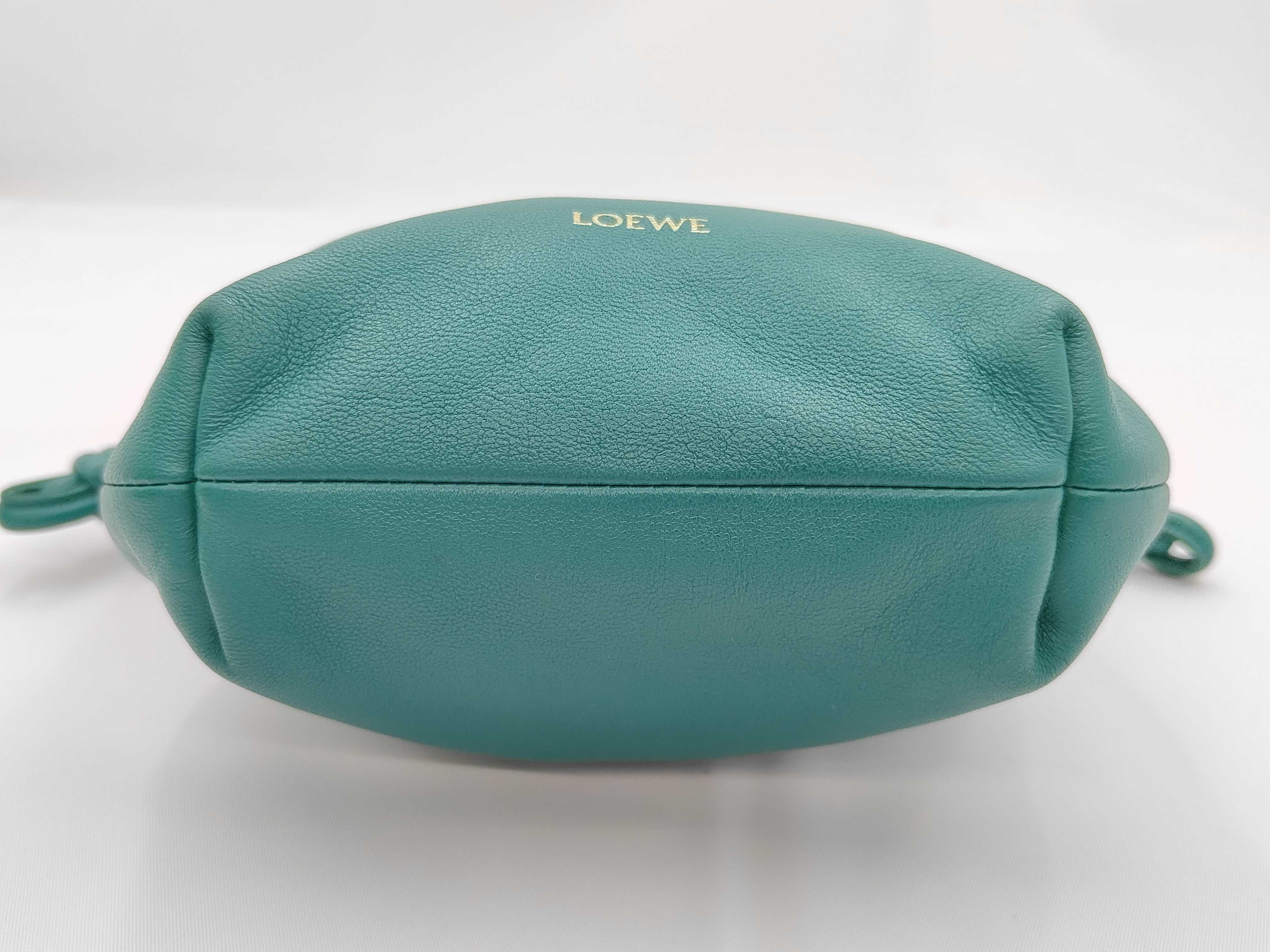 Flamenco Purse Mini Turquoise Shoulder Bag with Chain Strap — view 5