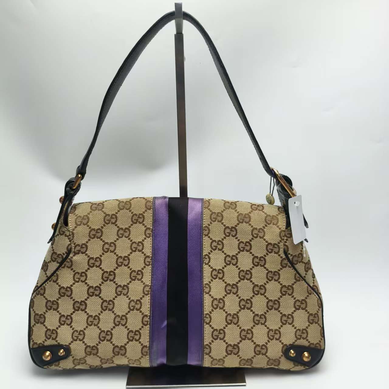 【*Shipped from: China*】GUCCI Horsebit Canvas Shoulder Bag 129500 — view 2