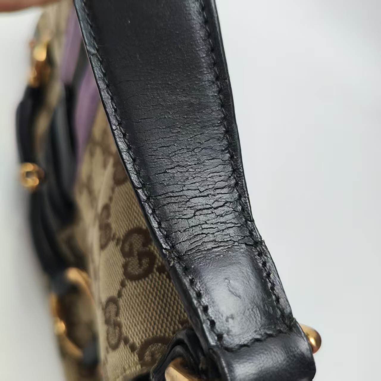 【*Shipped from: China*】GUCCI Horsebit Canvas Shoulder Bag 129500 — view 12