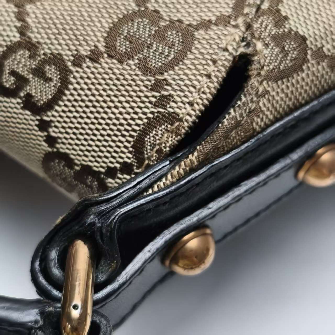 【*Shipped from: China*】GUCCI Horsebit Canvas Shoulder Bag 129500 — view 13