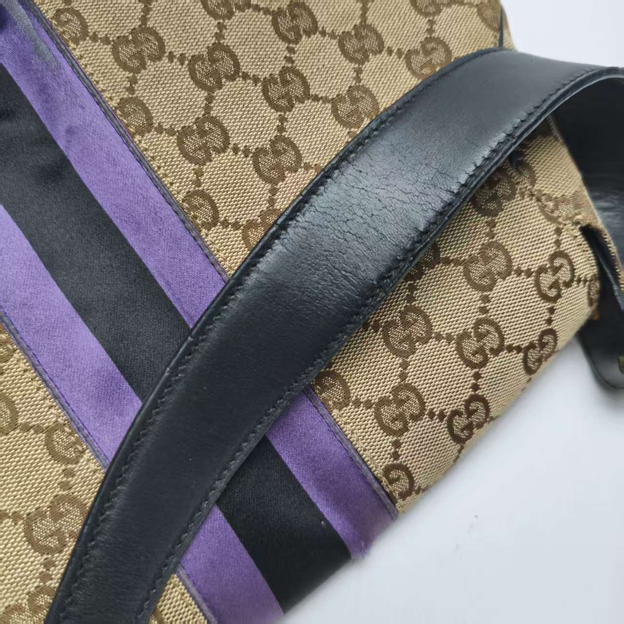 【*Shipped from: China*】GUCCI Horsebit Canvas Shoulder Bag 129500 — view 15