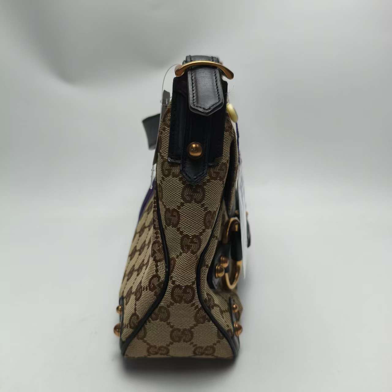 【*Shipped from: China*】GUCCI Horsebit Canvas Shoulder Bag 129500 — view 3
