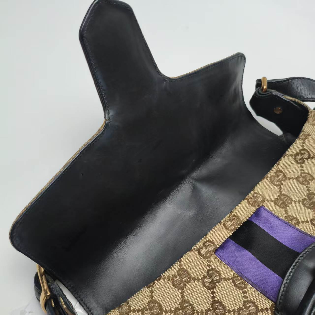 【*Shipped from: China*】GUCCI Horsebit Canvas Shoulder Bag 129500 — view 9