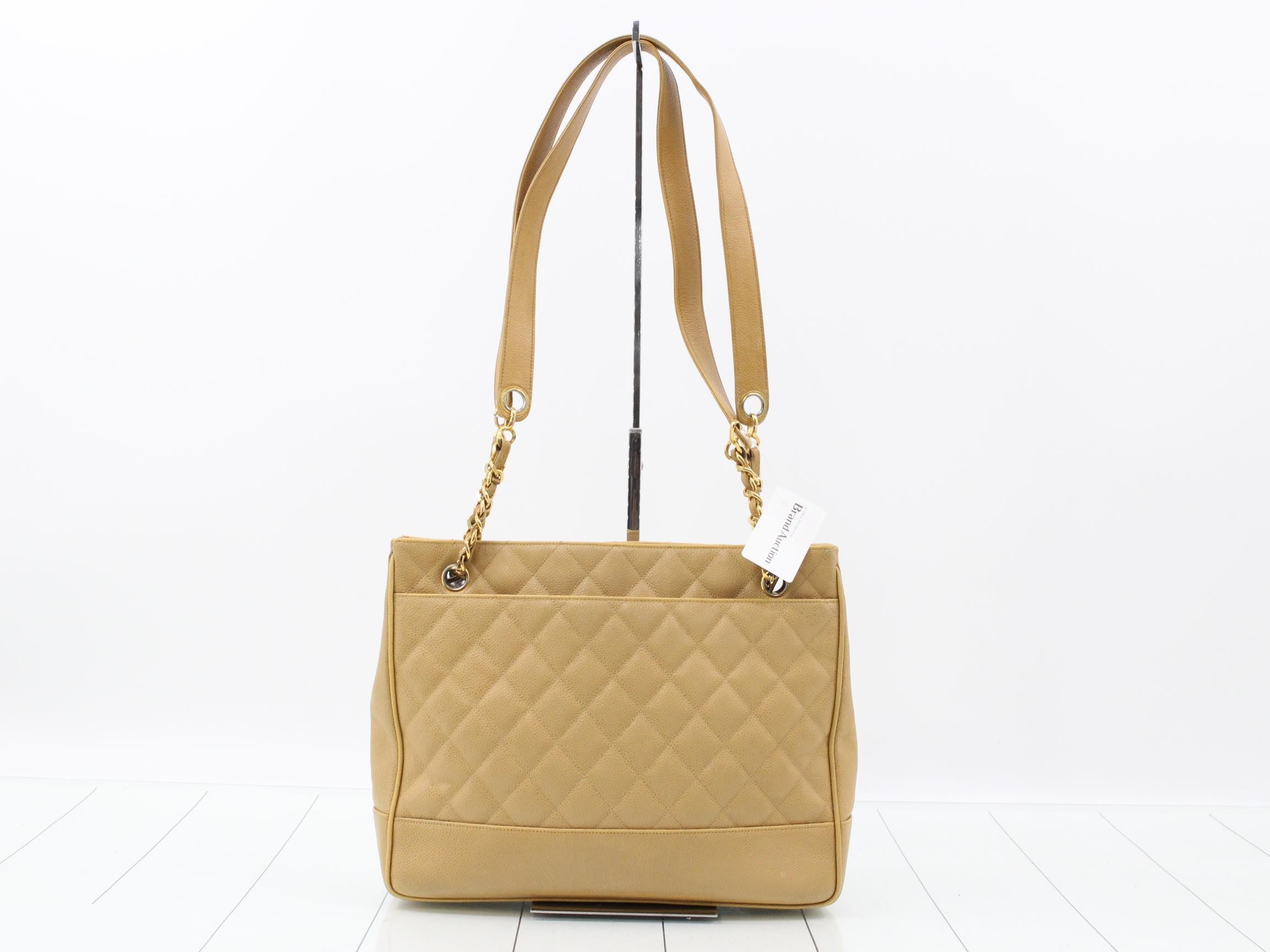 Vintage Chain Tote Bag BEIGE — view 2