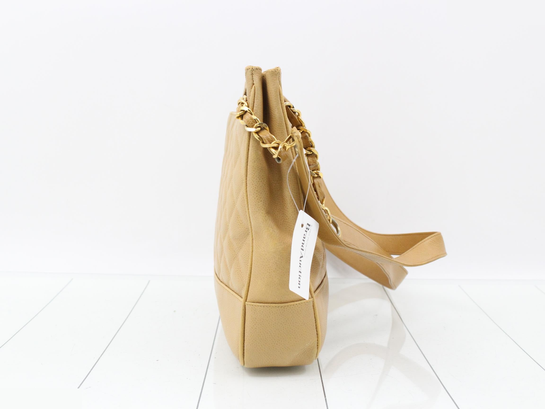 Vintage Chain Tote Bag BEIGE — view 4