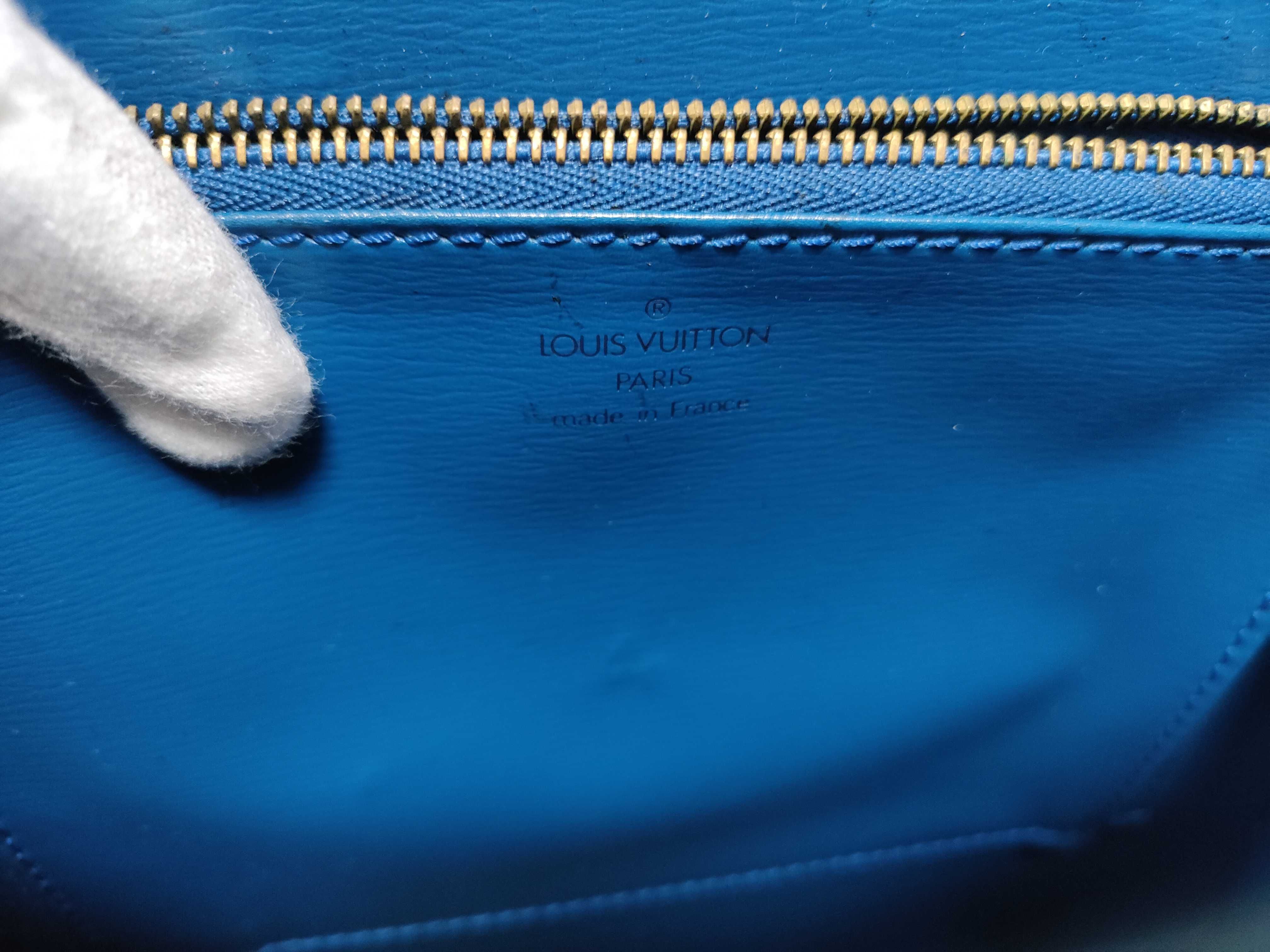 Epi Leather Handbag (Malesherbes Blue) — view 14