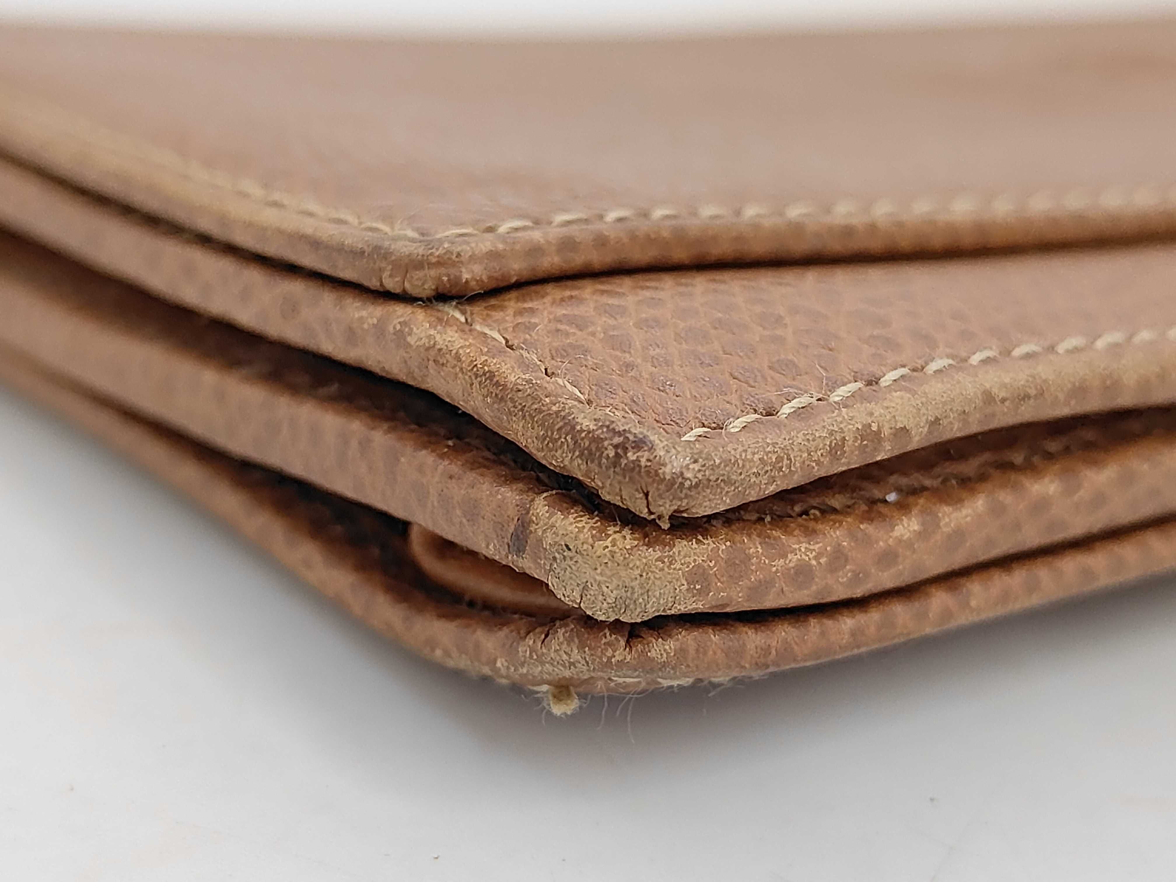 (Loewe) Long Wallet, Flap Closure, Anagram, Leather, Brown — view 3