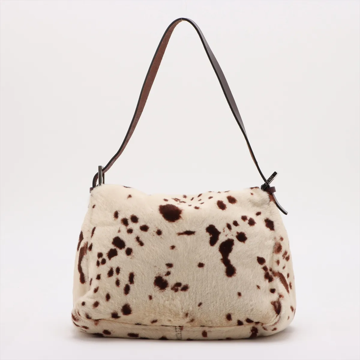 Mamma Bucket Harako x Leather Shoulder Bag Beige x Brown 26325 — view 2
