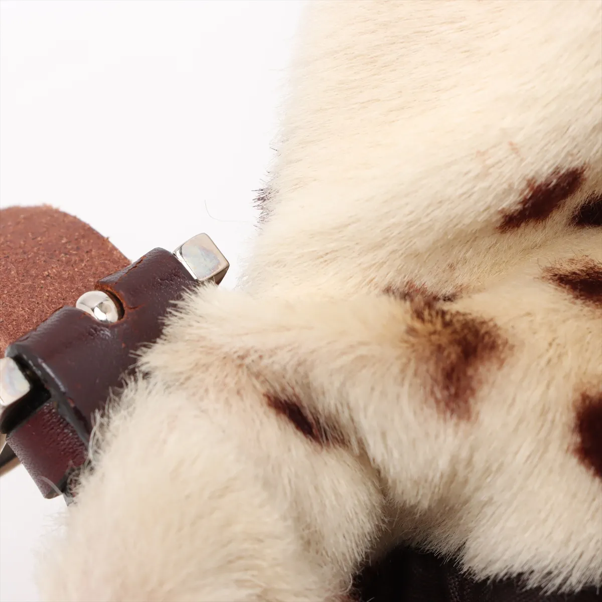 Mamma Bucket Harako x Leather Shoulder Bag Beige x Brown 26325 — view 12