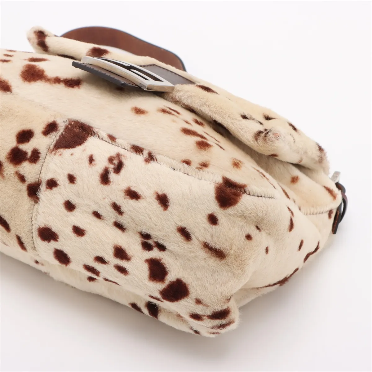 Mamma Bucket Harako x Leather Shoulder Bag Beige x Brown 26325 — view 3