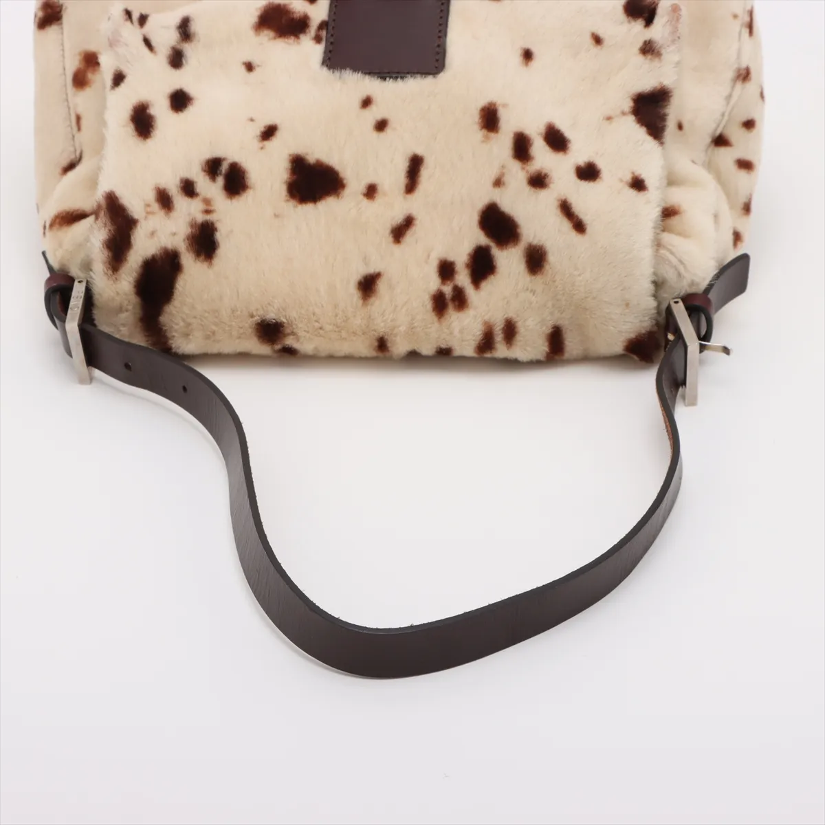 Mamma Bucket Harako x Leather Shoulder Bag Beige x Brown 26325 — view 5