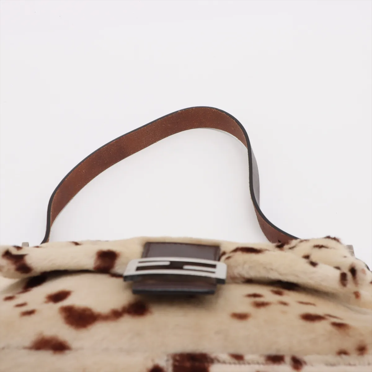 Mamma Bucket Harako x Leather Shoulder Bag Beige x Brown 26325 — view 6