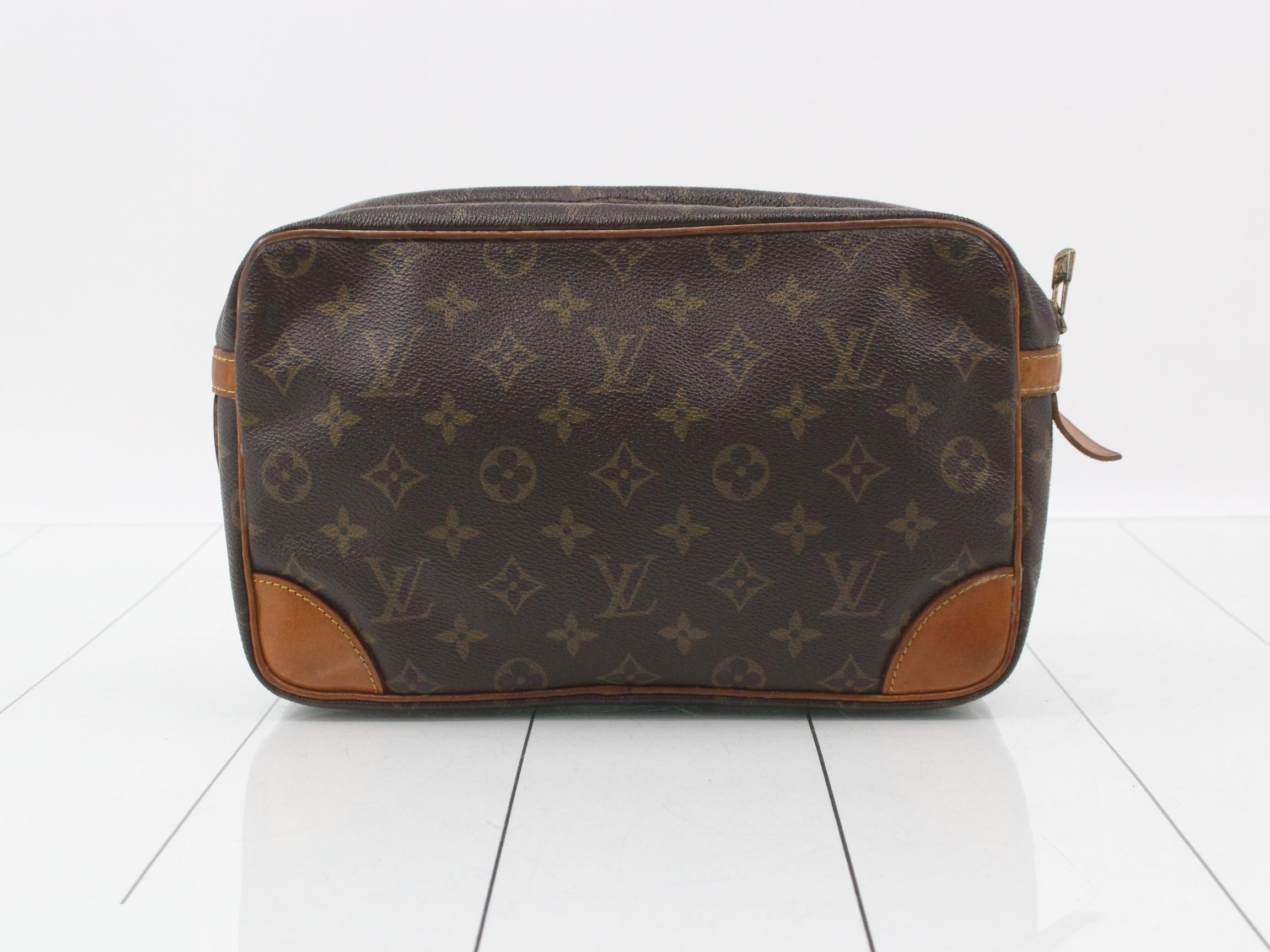M51845 Compiegne 28 Clutch Bag, Monogram, Brown — view 2