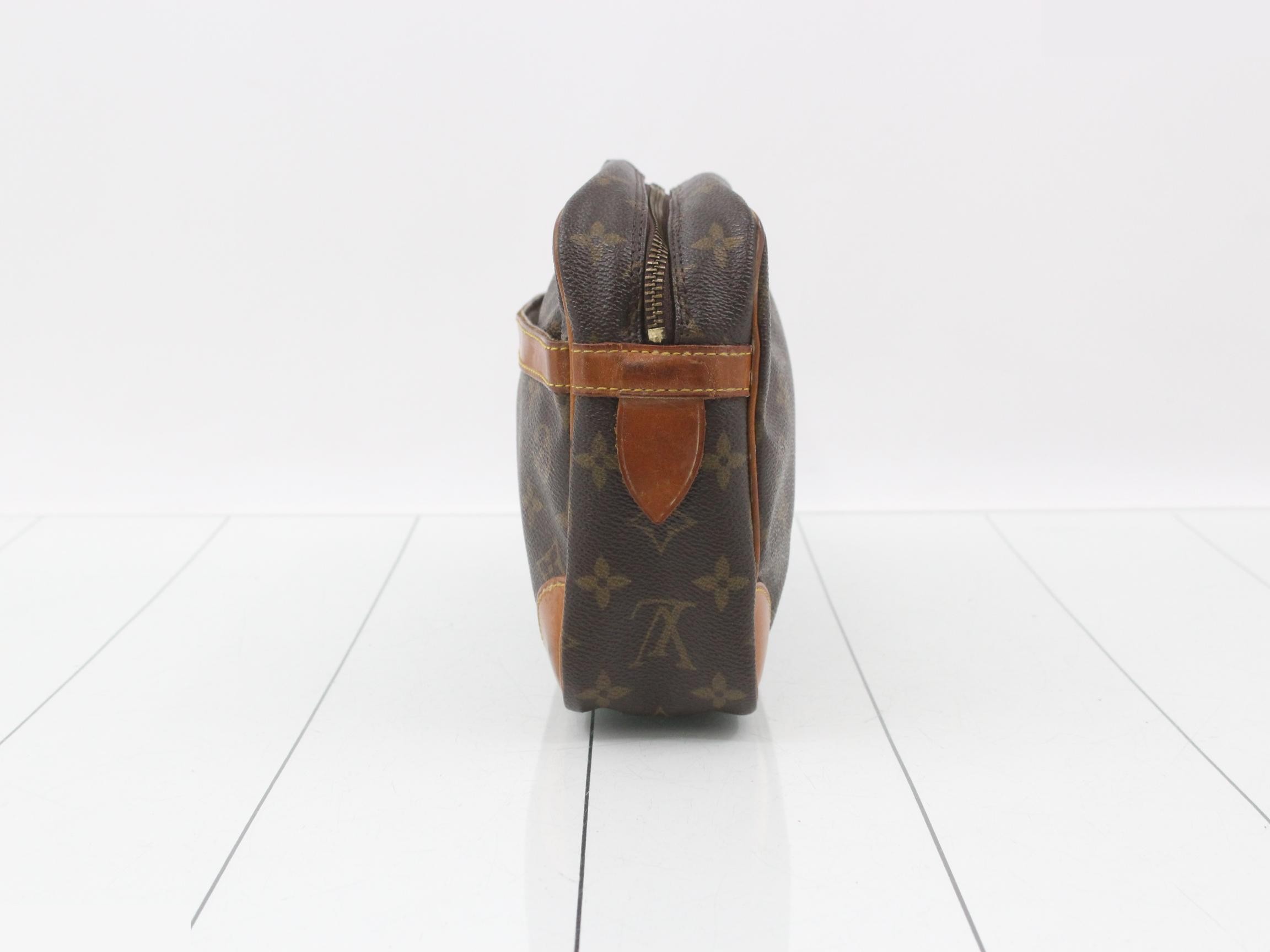 M51845 Compiegne 28 Clutch Bag, Monogram, Brown — view 3