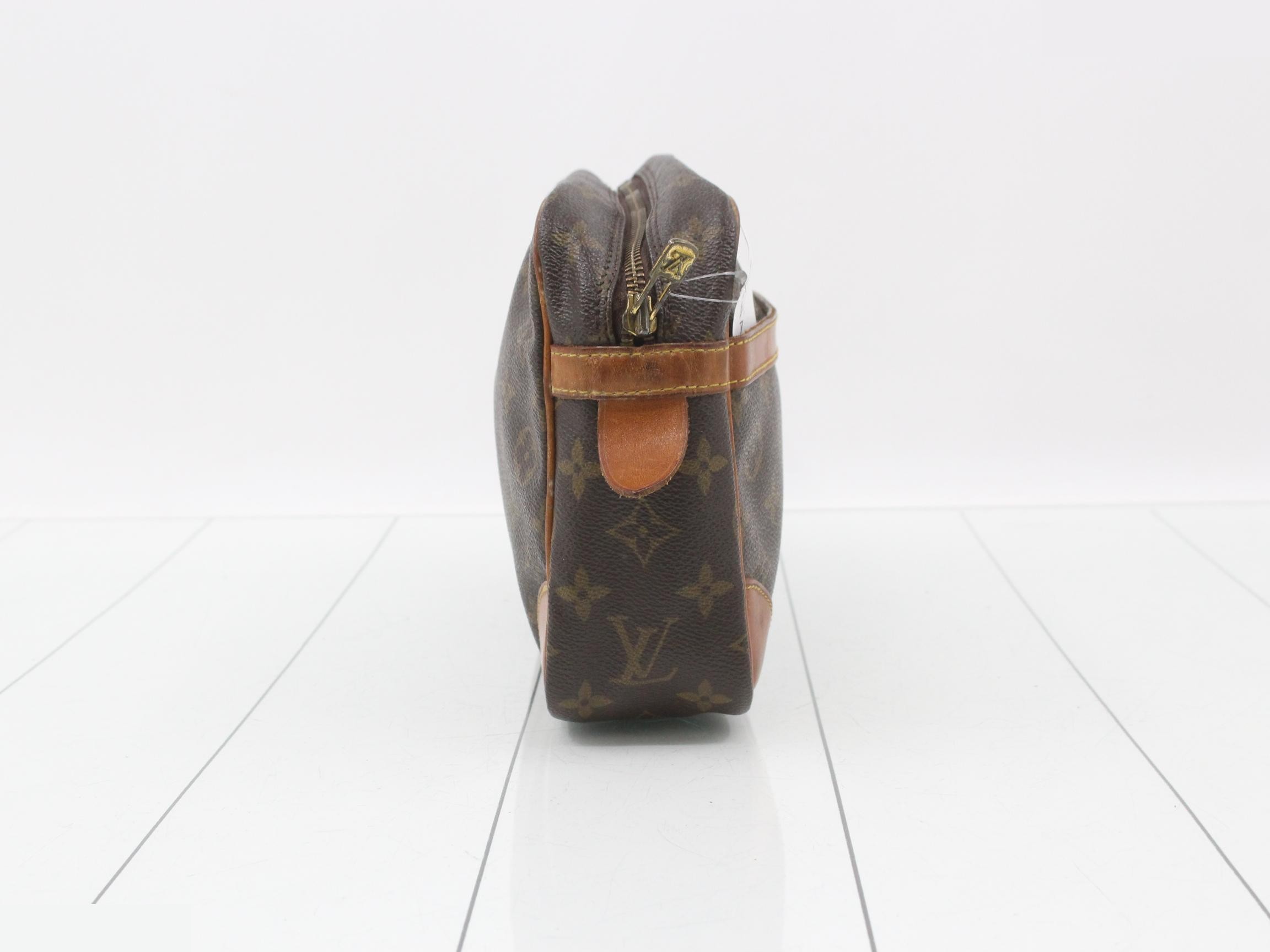 M51845 Compiegne 28 Clutch Bag, Monogram, Brown — view 4