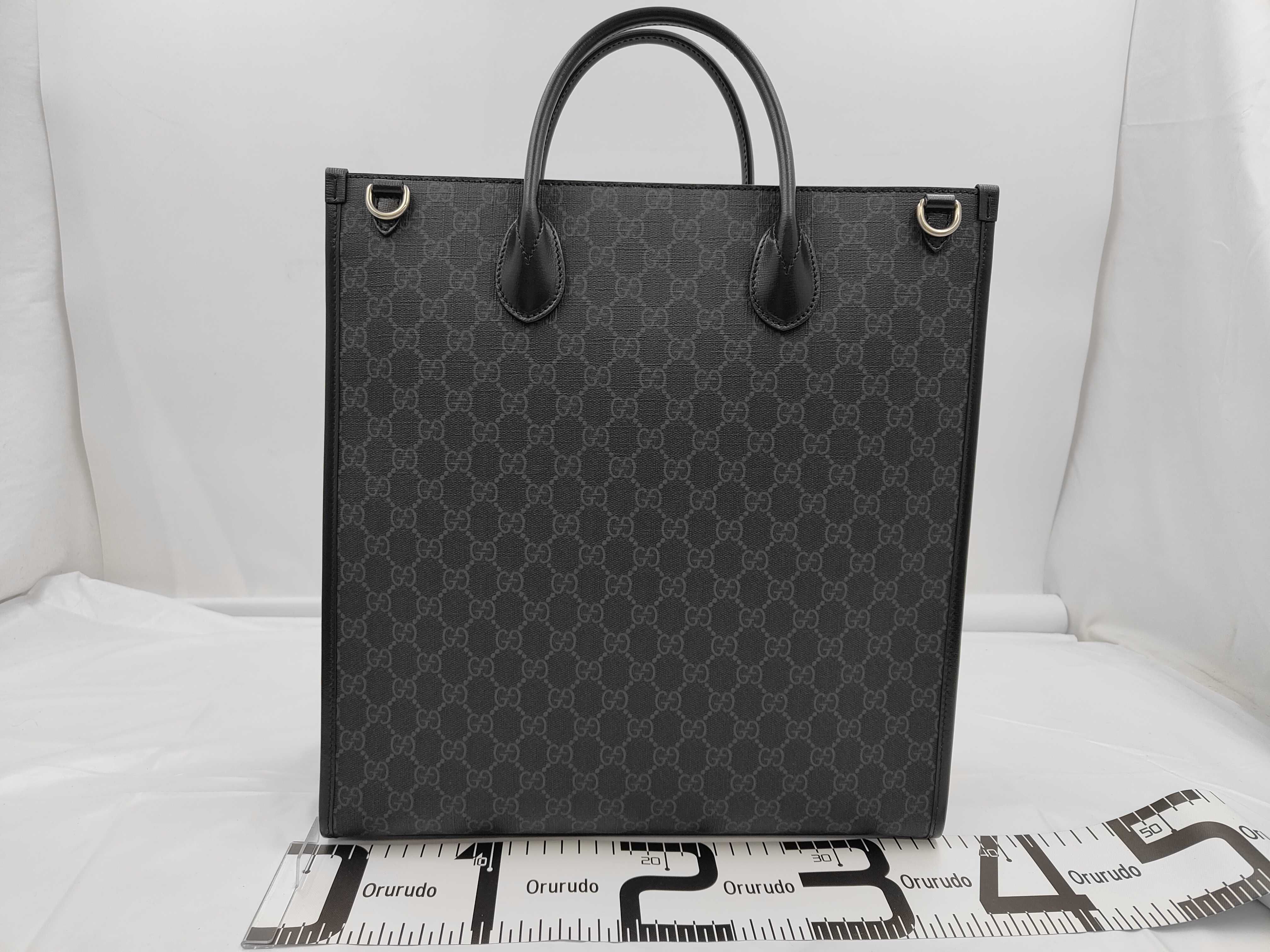 bag 674155 PVC black tote bag — view 2