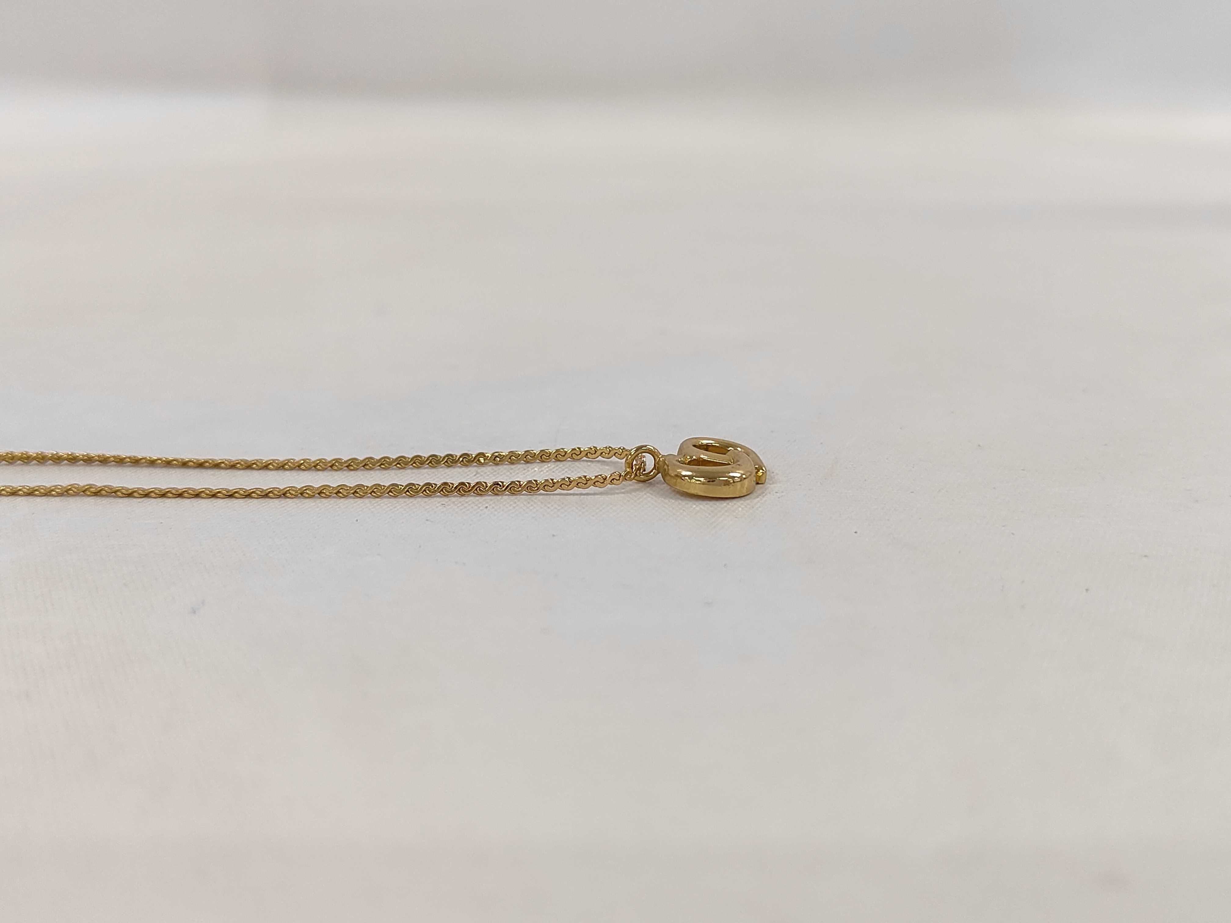 CD logo necklace — view 3
