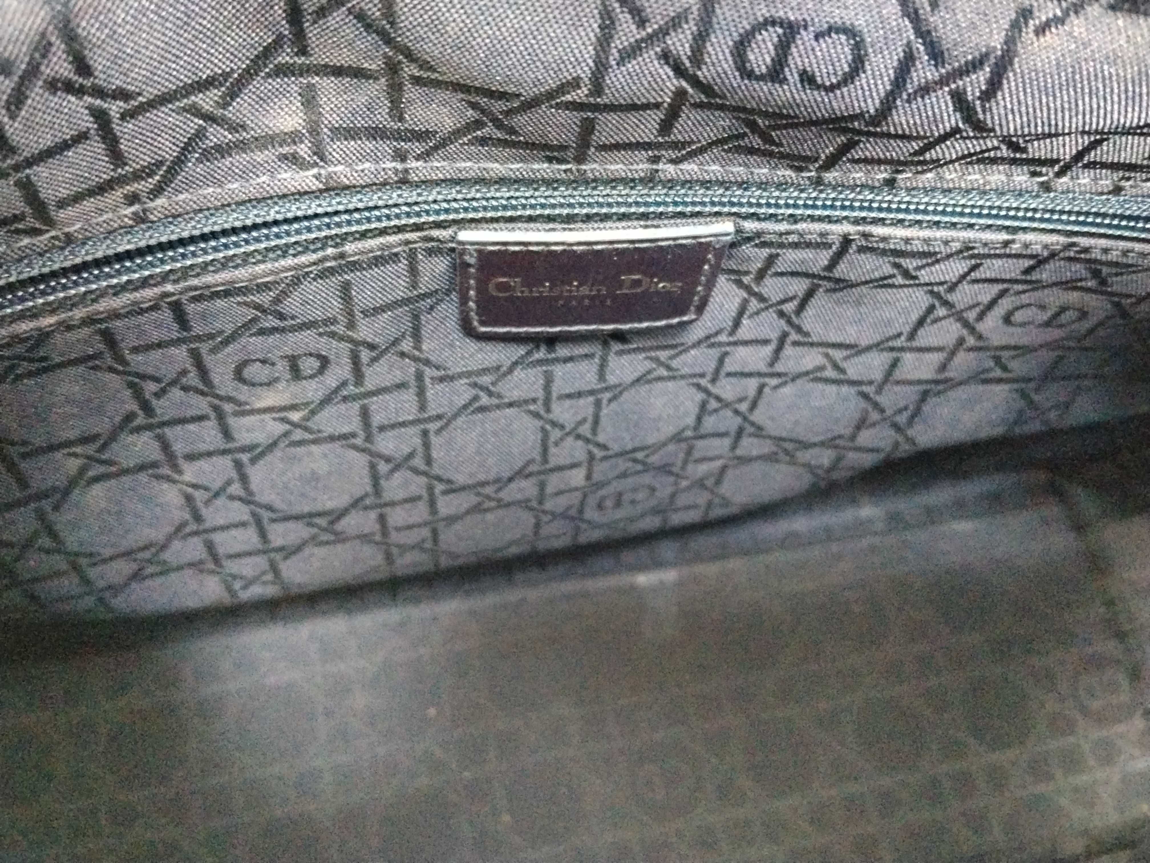 Lady Dior Blue Cannage Denim Handbag — view 11